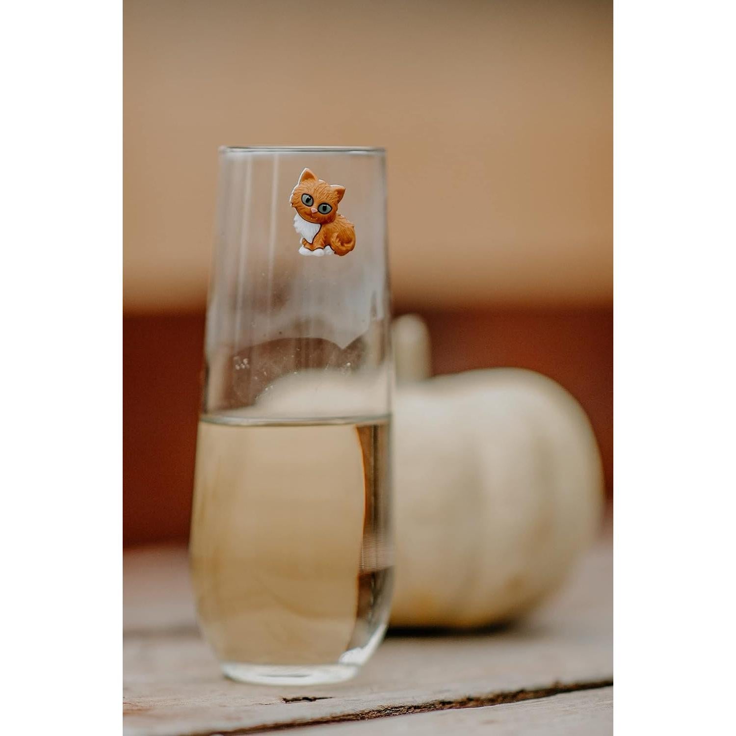 Encantos Magnéticos para Vino Simply Charmed - Set de 6 Gatos