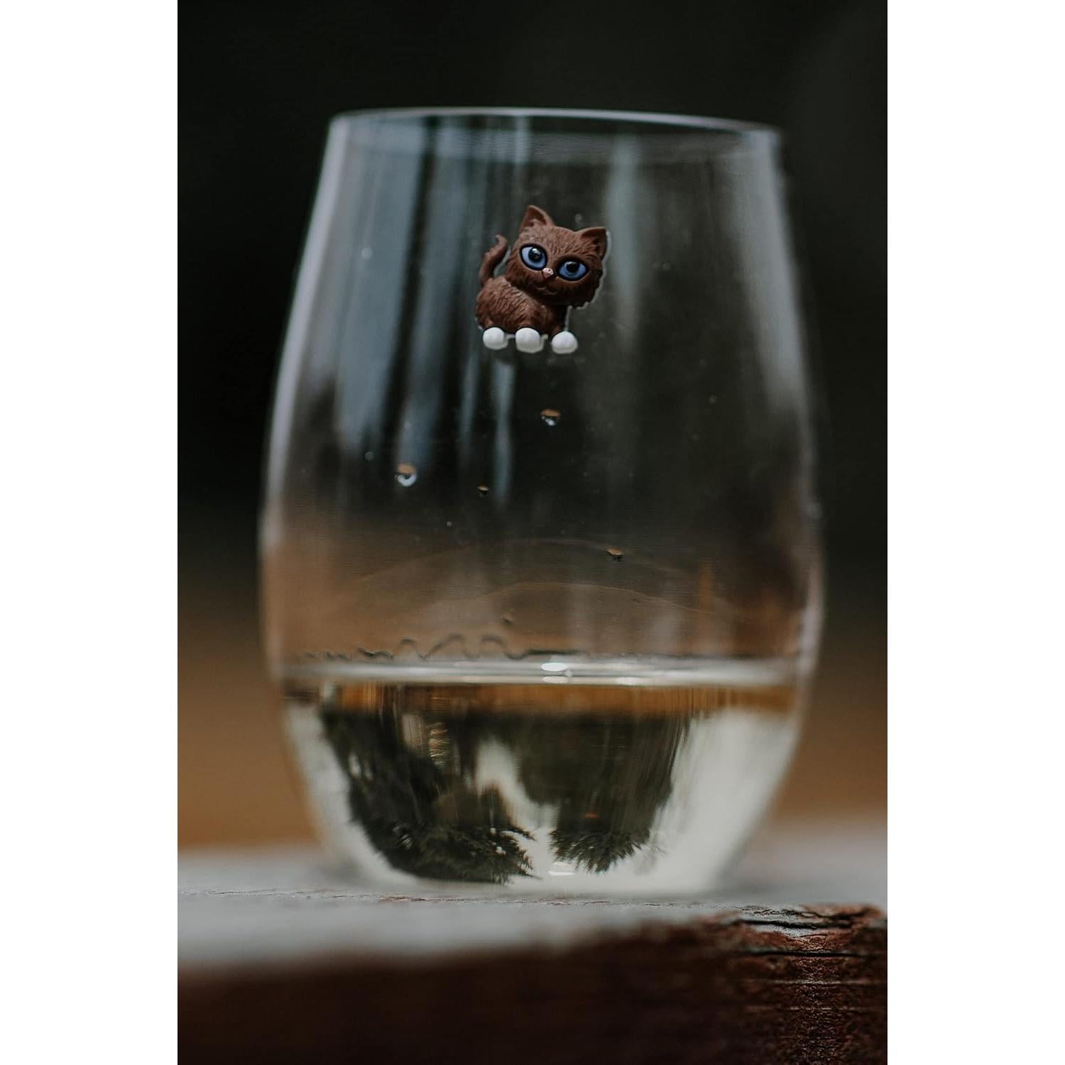 Encantos Magnéticos para Vino Simply Charmed - Set de 6 Gatos