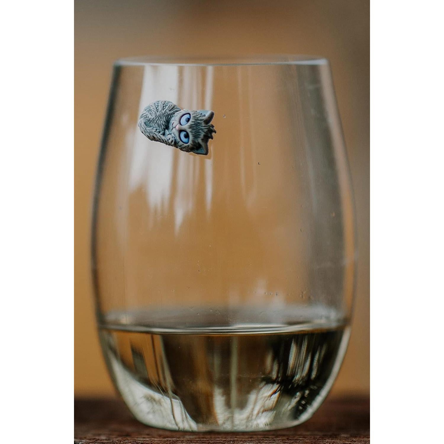 Encantos Magnéticos para Vino Simply Charmed - Set de 6 Gatos