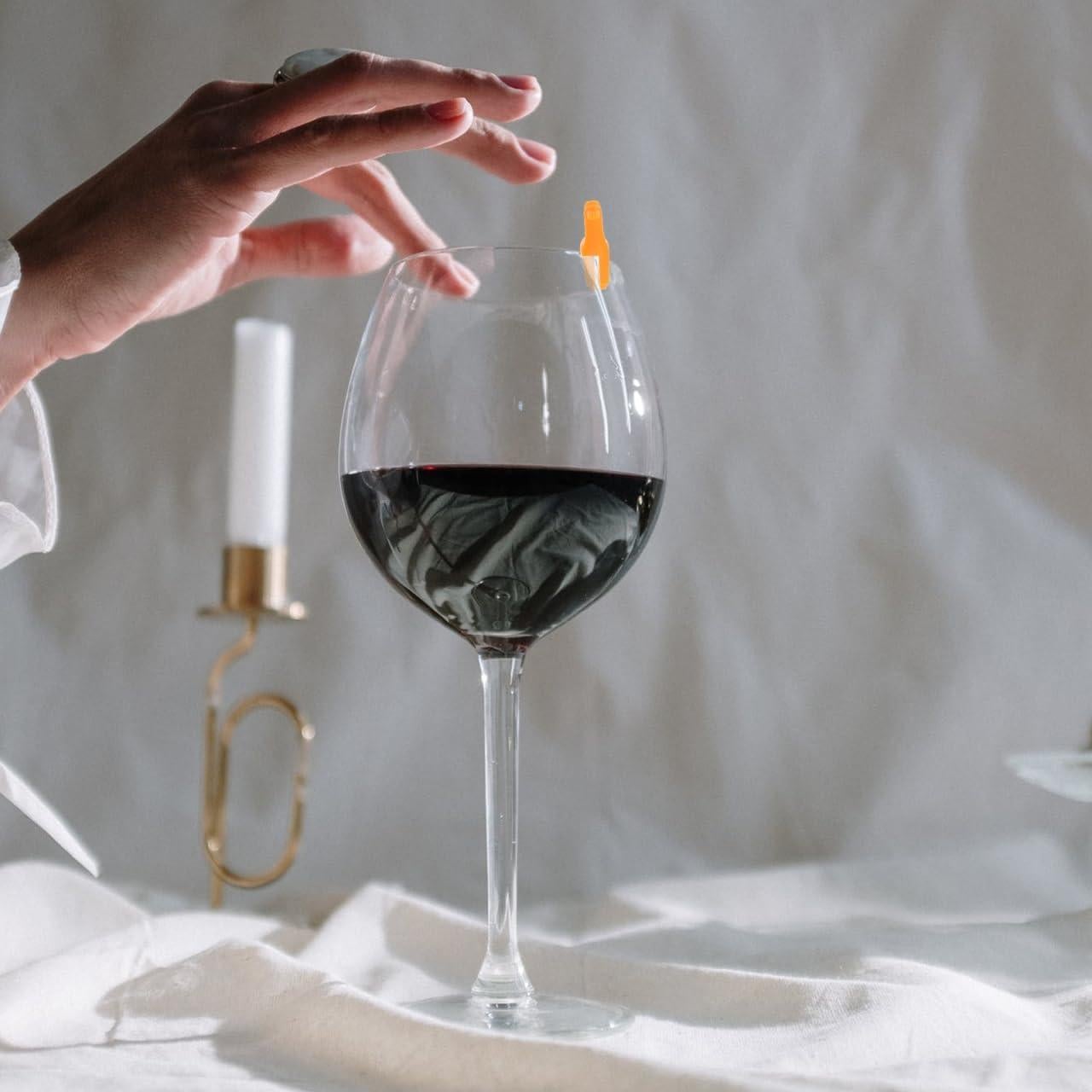 6 Marcadores de Copas de Vino Silicona Hemoton Coloridos