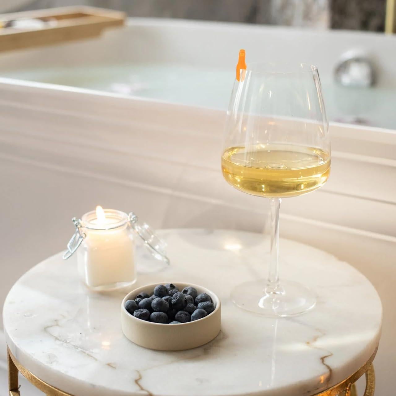 6 Marcadores de Copas de Vino Silicona Hemoton Coloridos