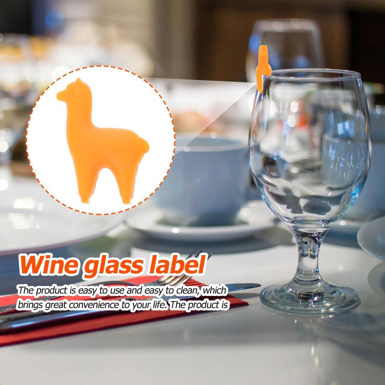 6 Marcadores de Copas de Vino Silicona Hemoton Coloridos