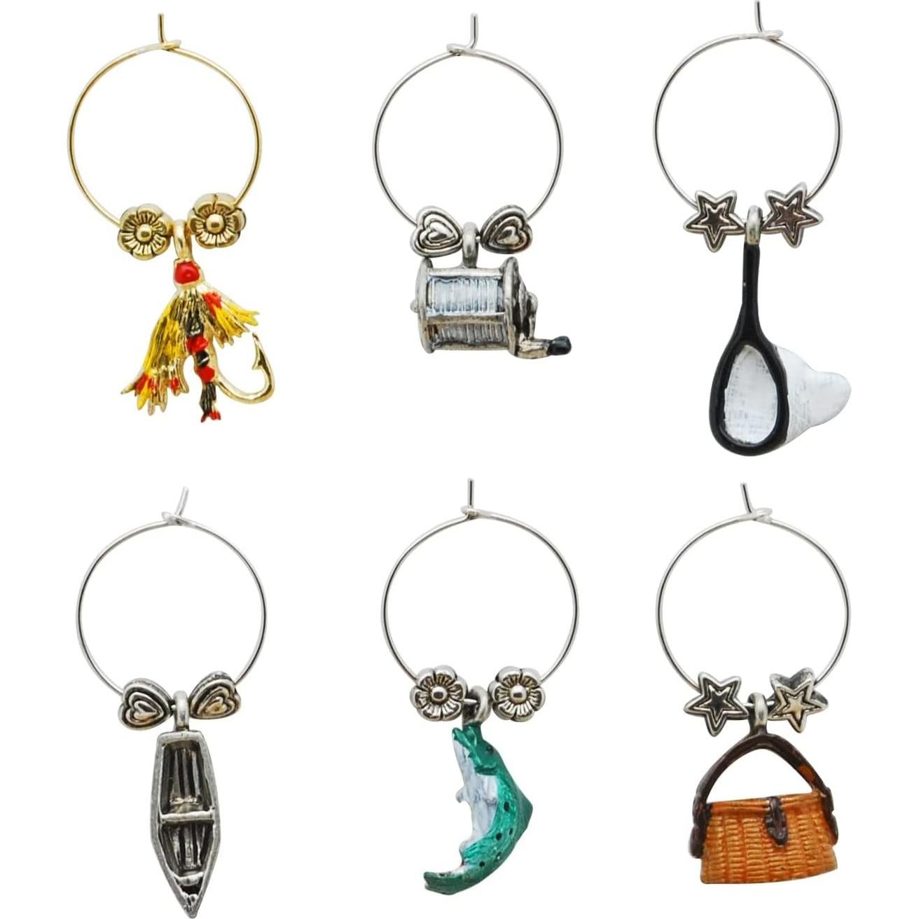 Encantos de Vino 6 Piezas Cosas de Vino WT-1442P Pescando