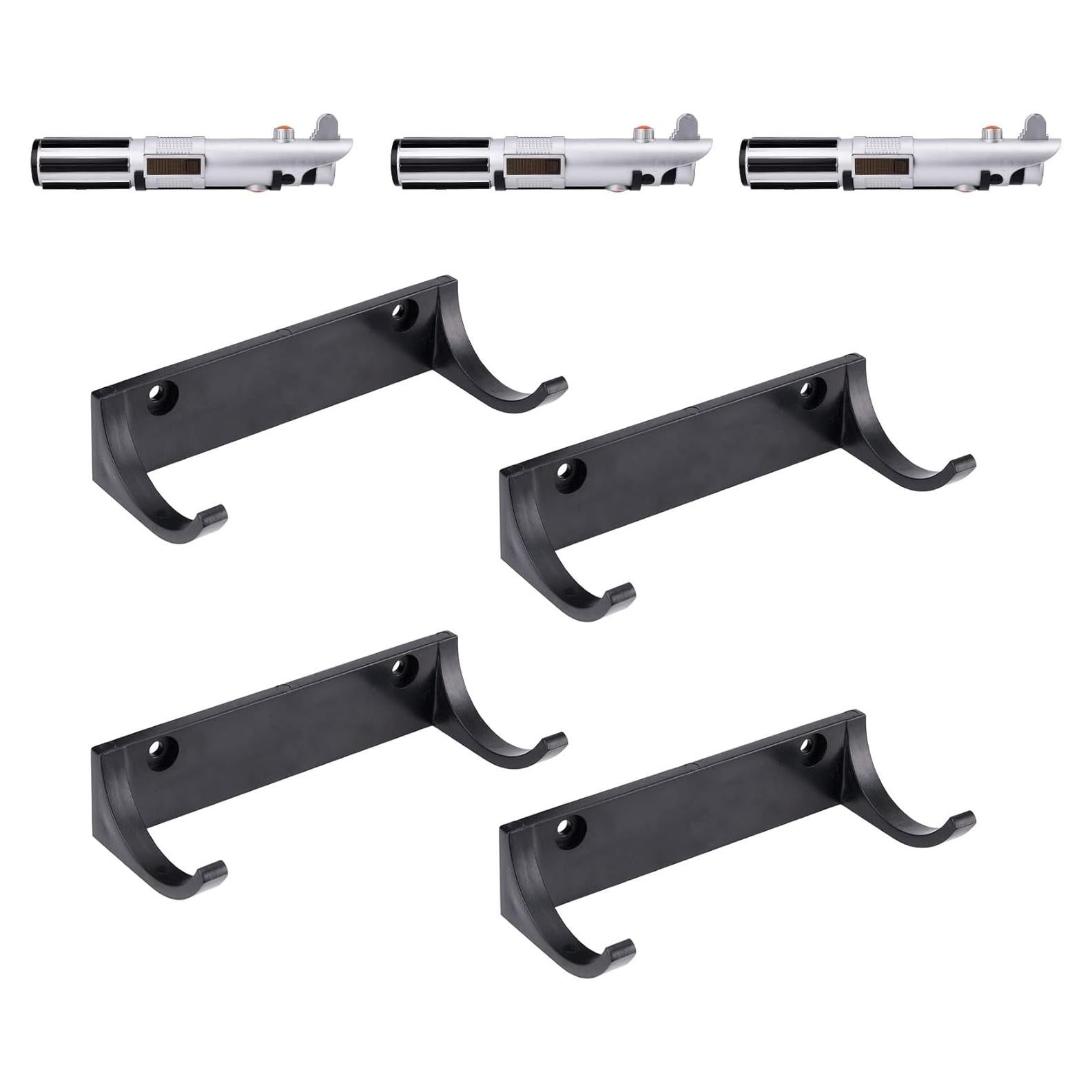 Soporte de Pared para Empuñadura de Sable de Luz LEKUSHA 4 Ganchos