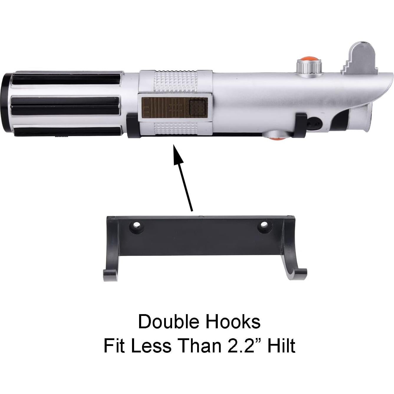 Soporte de Pared para Empuñadura de Sable de Luz LEKUSHA 4 Ganchos