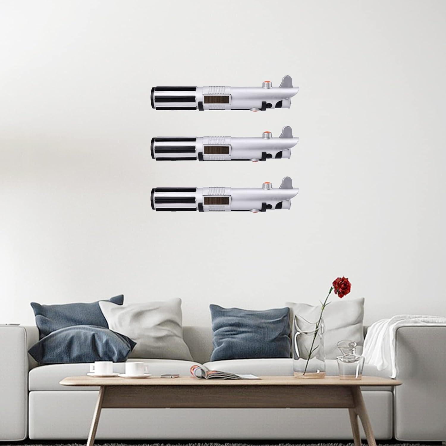 Soporte de Pared para Empuñadura de Sable de Luz LEKUSHA 4 Ganchos