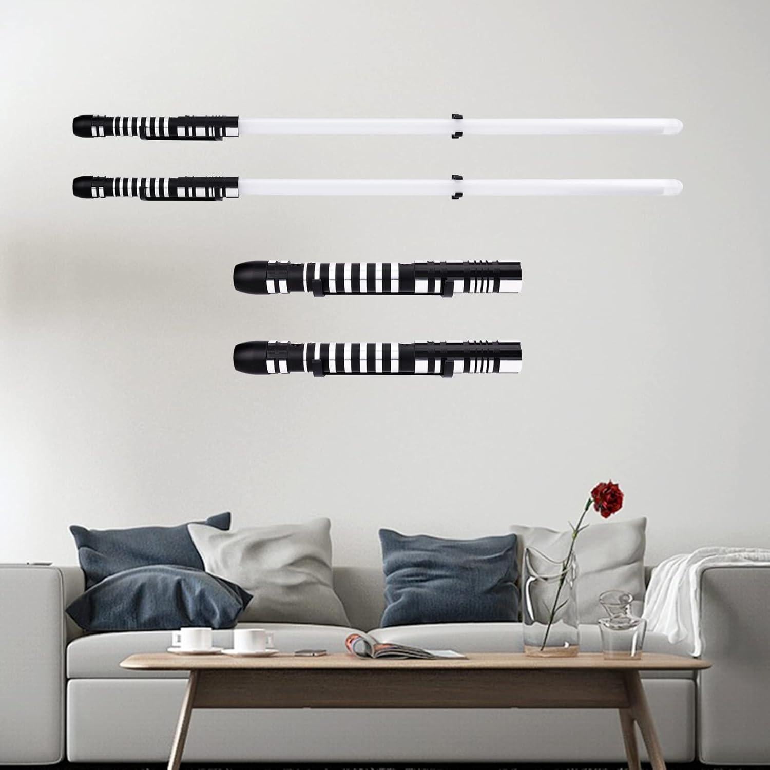 Soporte de Pared para Empuñadura de Sable de Luz LEKUSHA 4 Ganchos