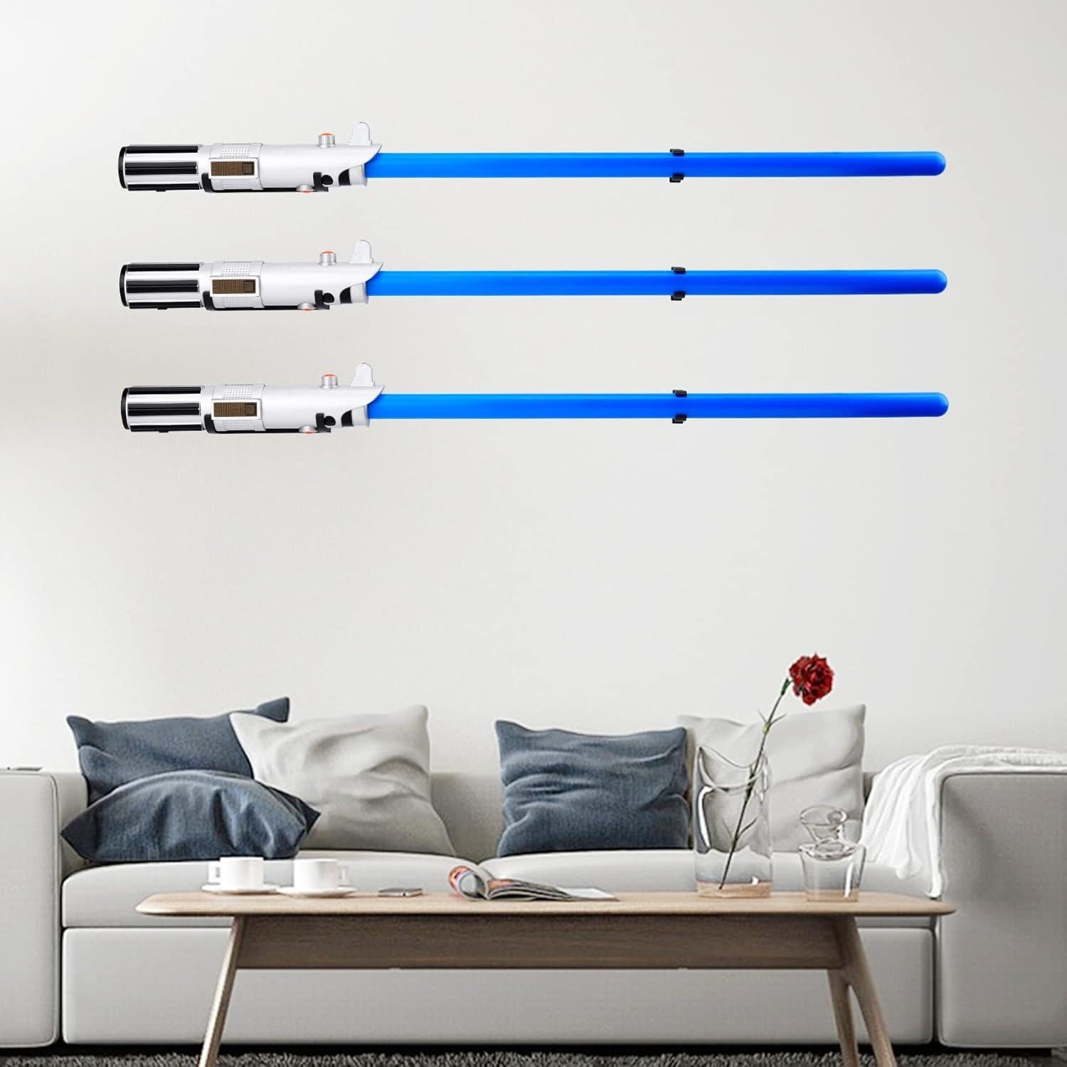 Soporte de Pared para Empuñadura de Sable de Luz LEKUSHA 4 Ganchos