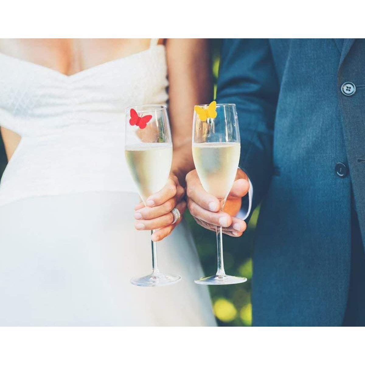 Juego de 10 Marcadores de Silicona para Copas de Vino RUITASA