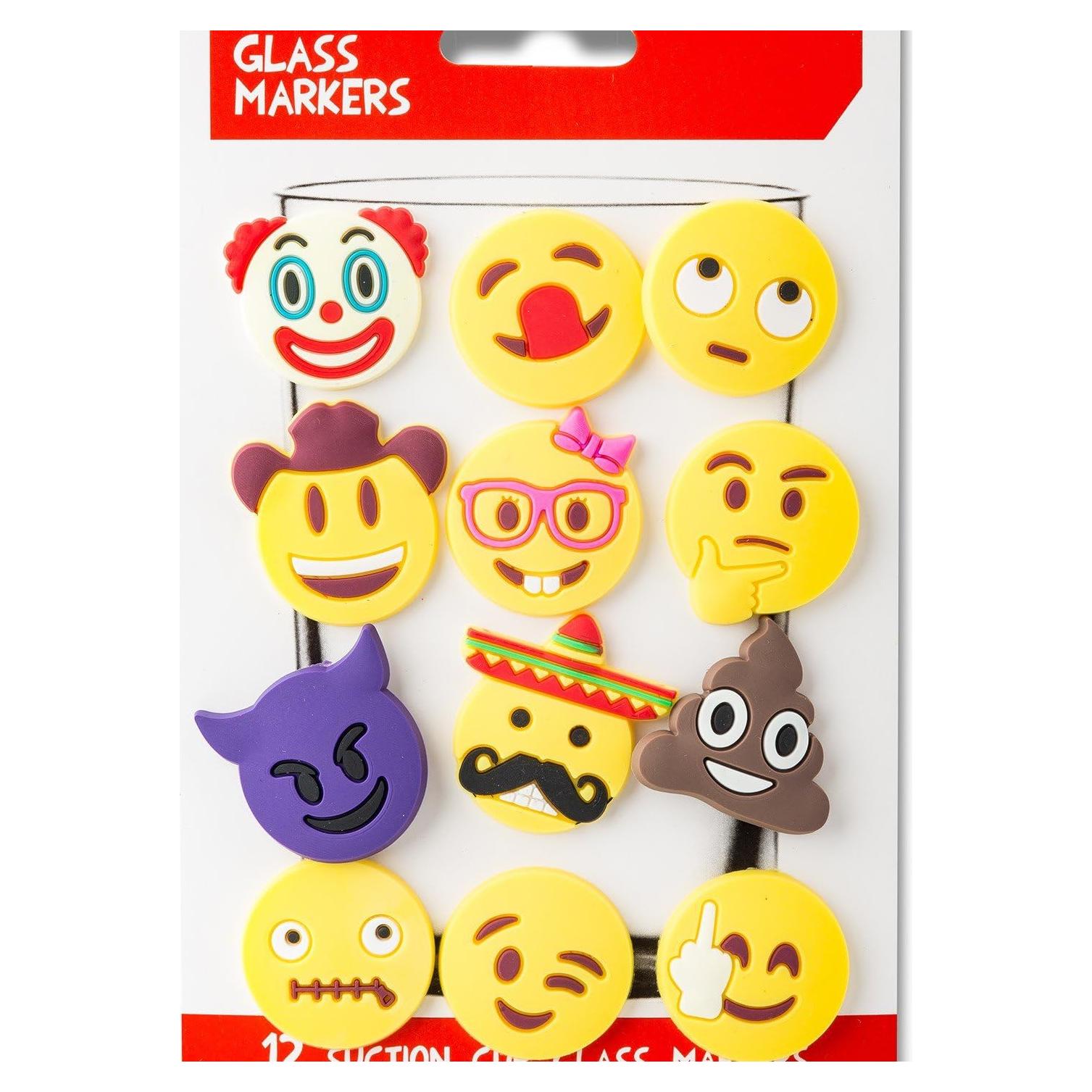 Paquete de 12 Marcadores Emoji de Bebida Lifetime - Multicolor