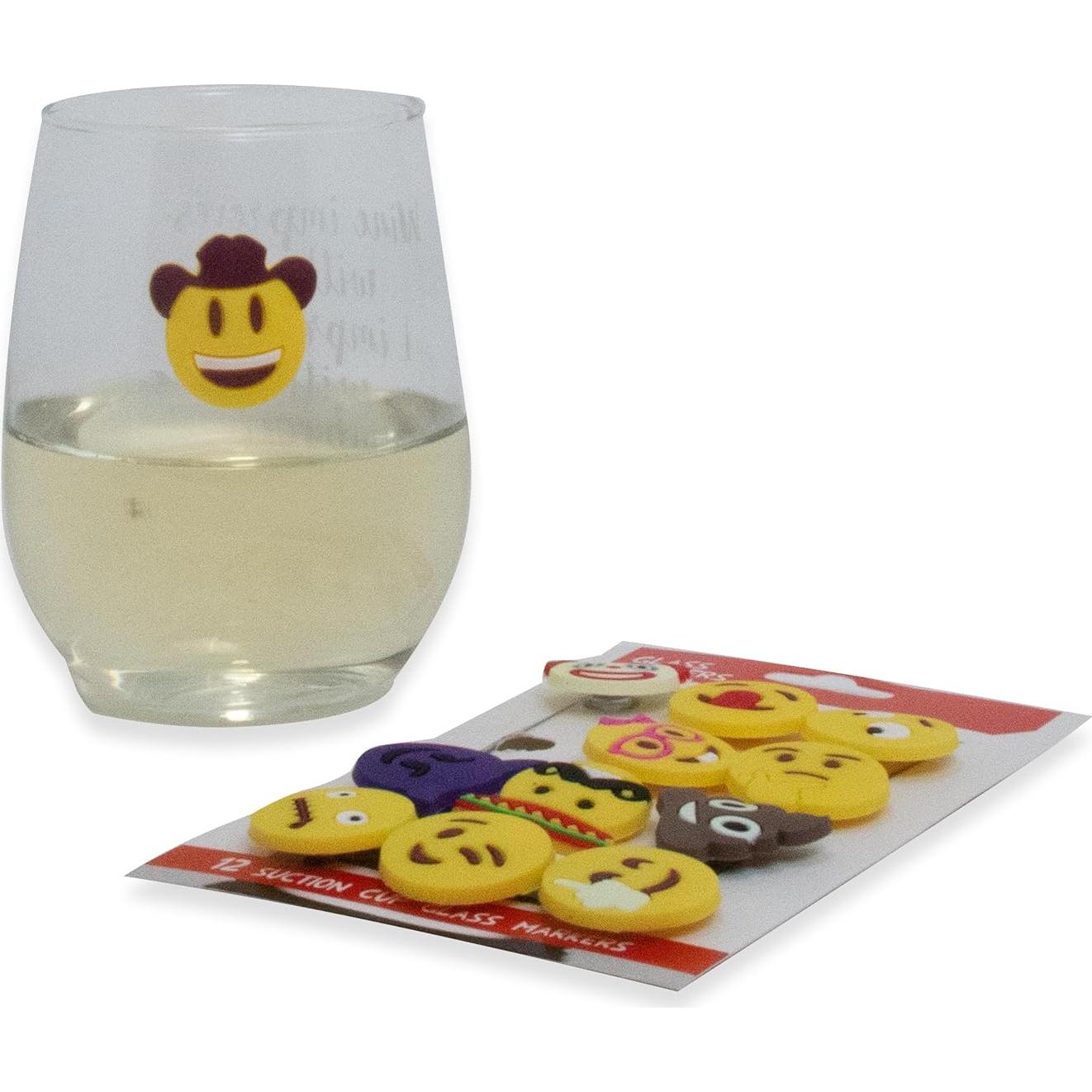 Paquete de 12 Marcadores Emoji de Bebida Lifetime - Multicolor