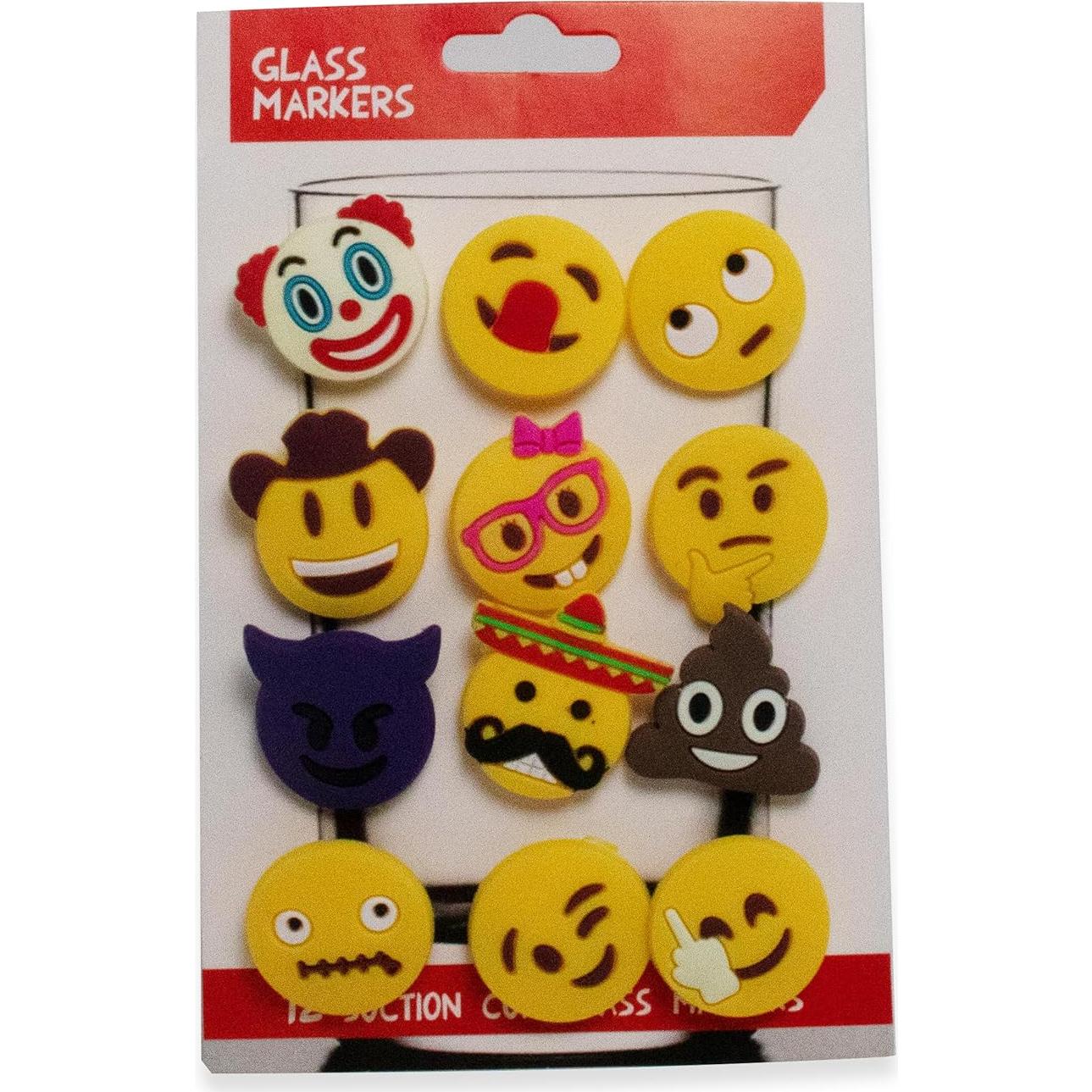 Paquete de 12 Marcadores Emoji de Bebida Lifetime - Multicolor
