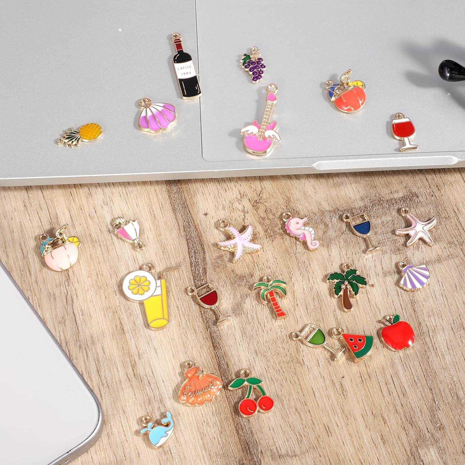 Kit de 24 Encantos de Playa Grevosea para Joyería y Copas