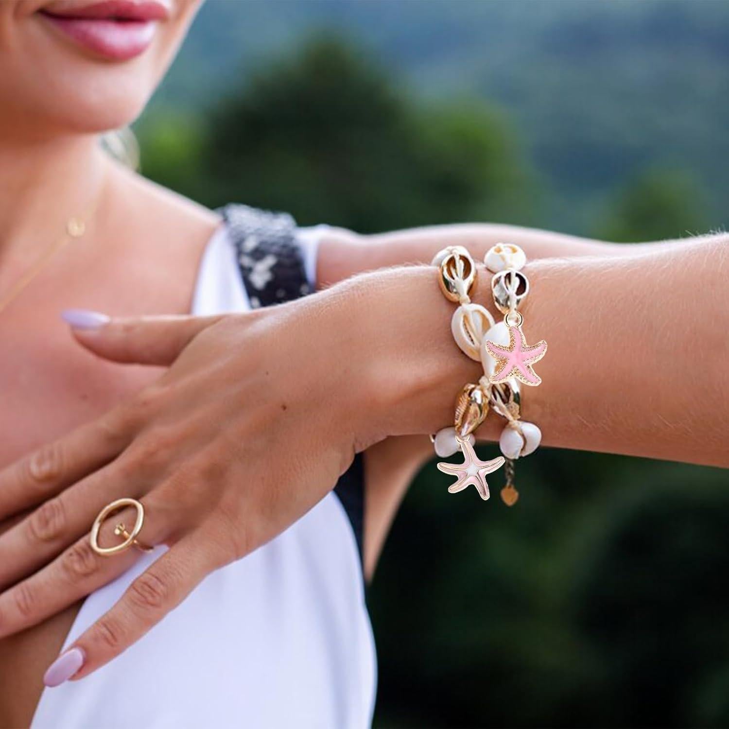 Kit de 24 Encantos de Playa Grevosea para Joyería y Copas