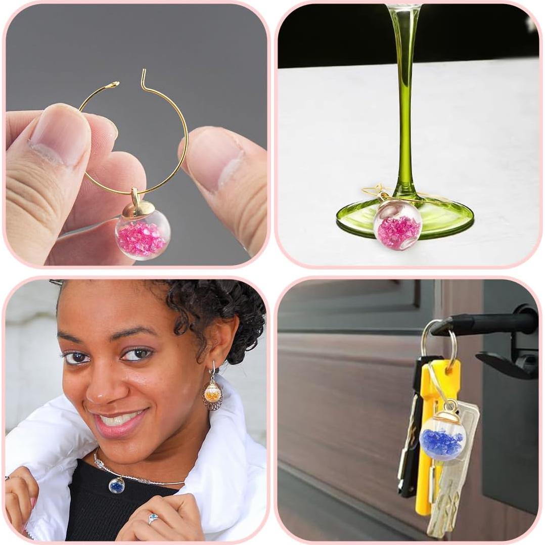 Marcadores de Copas de Vino ELANE 20 Pcs Coloridos