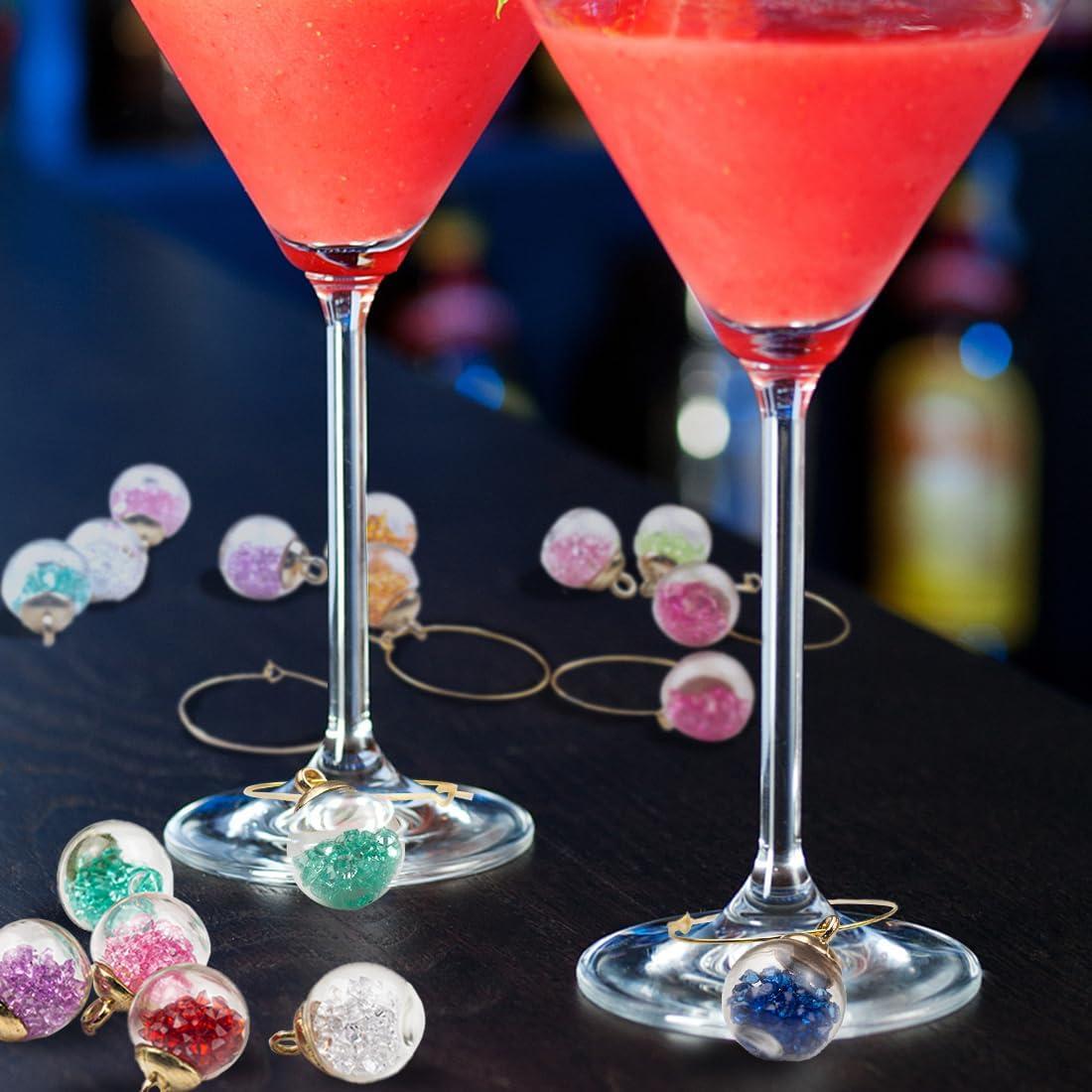 Marcadores de Copas de Vino ELANE 20 Pcs Coloridos