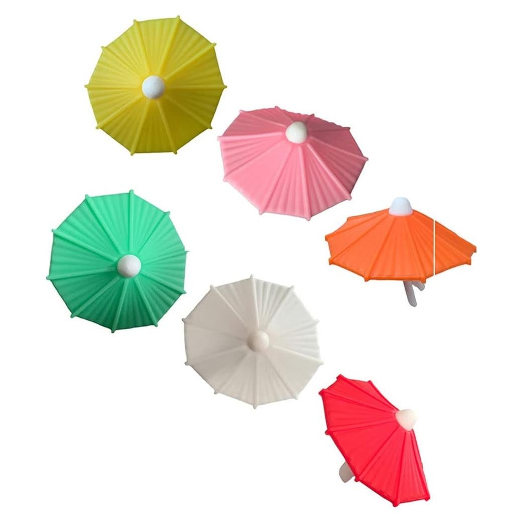 Juego de 6 Marcadores de Copas de Vino Silicona Golandstar