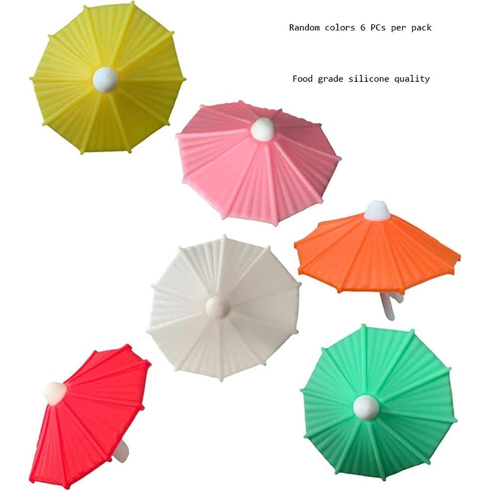 Juego de 6 Marcadores de Copas de Vino Silicona Golandstar