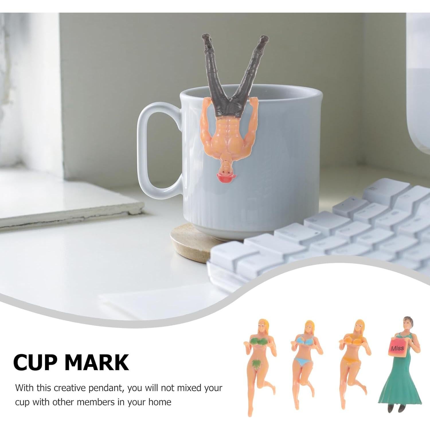 16 Marcadores de Vidrio Anime Ipetboom para Bebidas