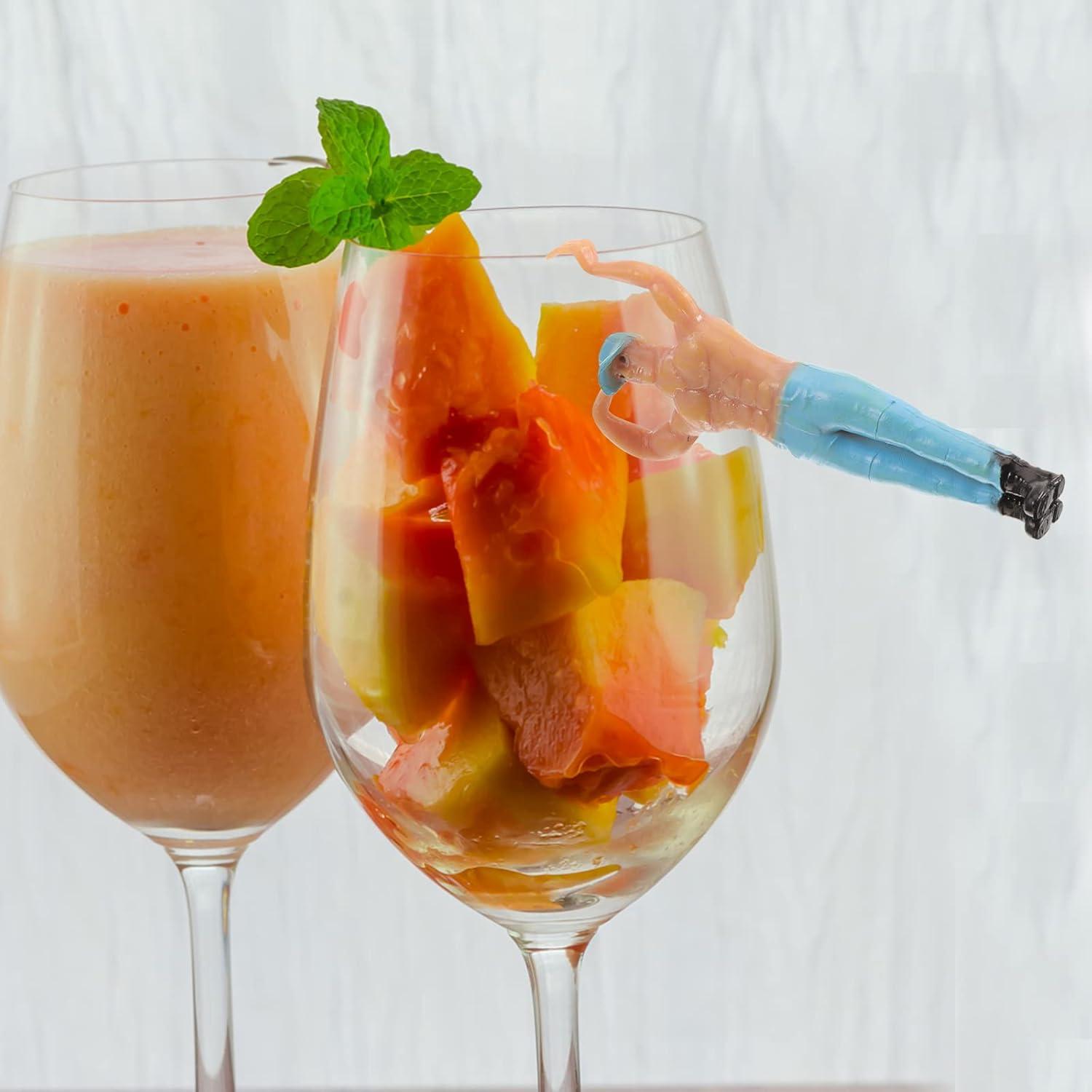 16 Marcadores de Vidrio Anime Ipetboom para Bebidas