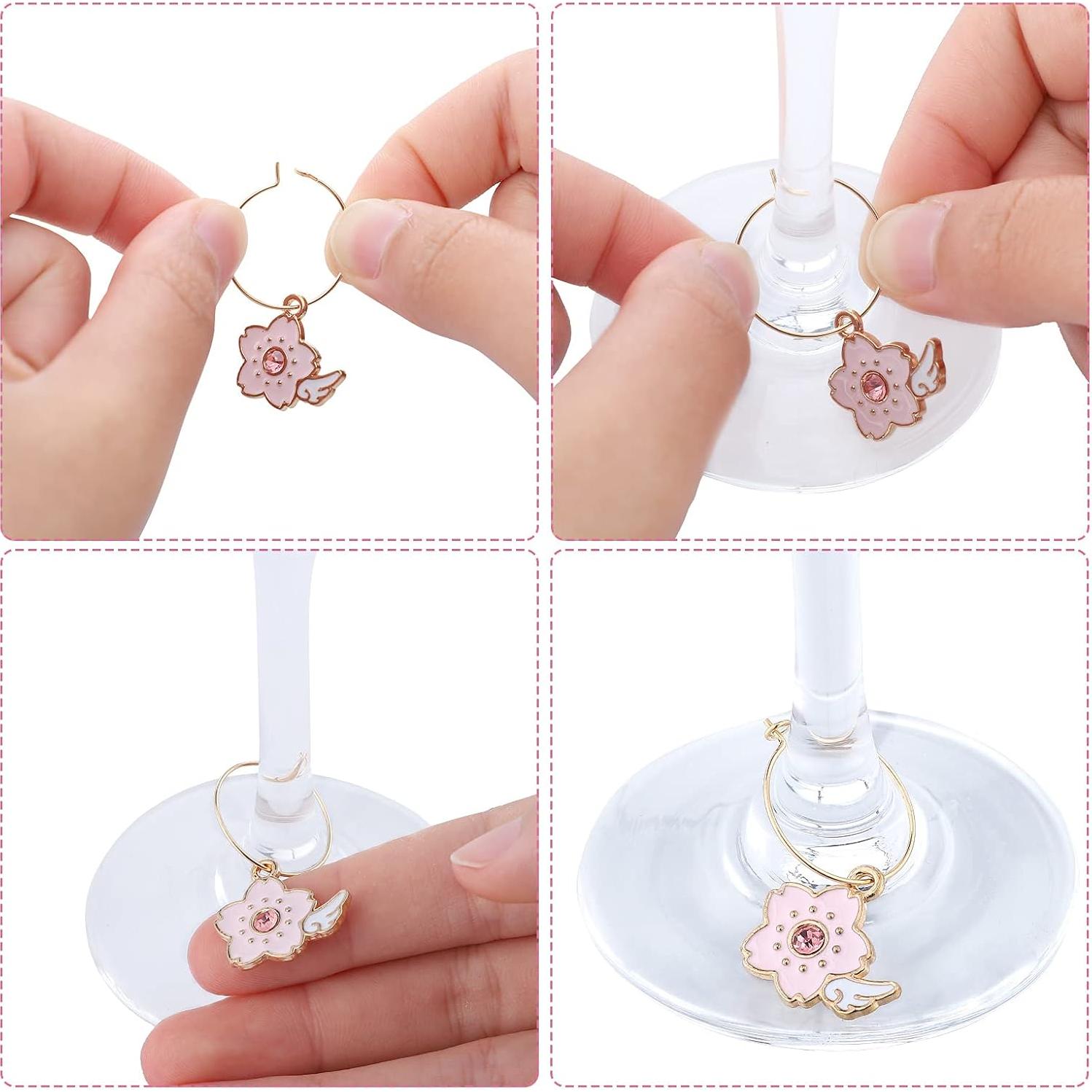 Hicarer 31 Set Encantos para Copas de Vino - Marcadores Divertidos