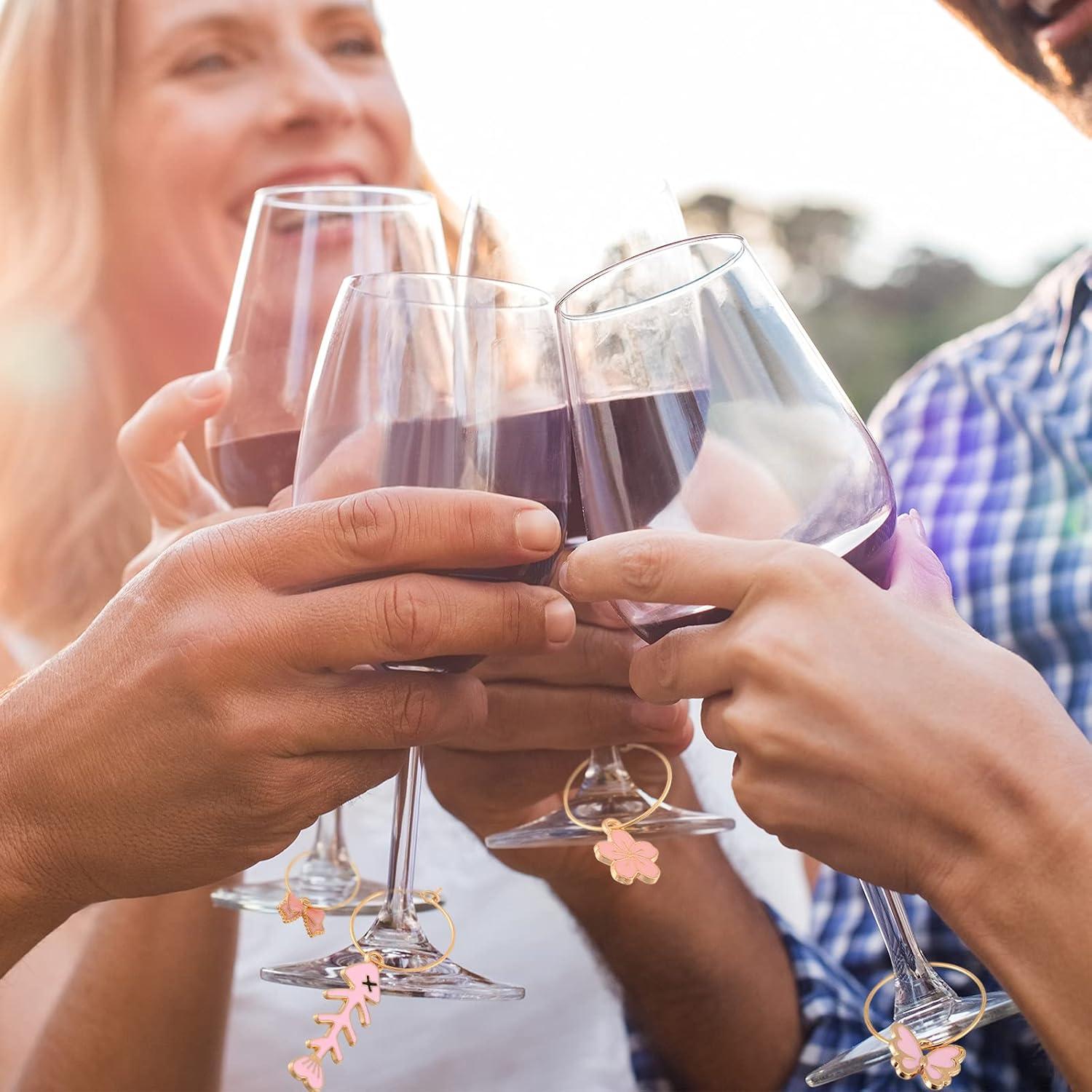 Hicarer 31 Set Encantos para Copas de Vino - Marcadores Divertidos