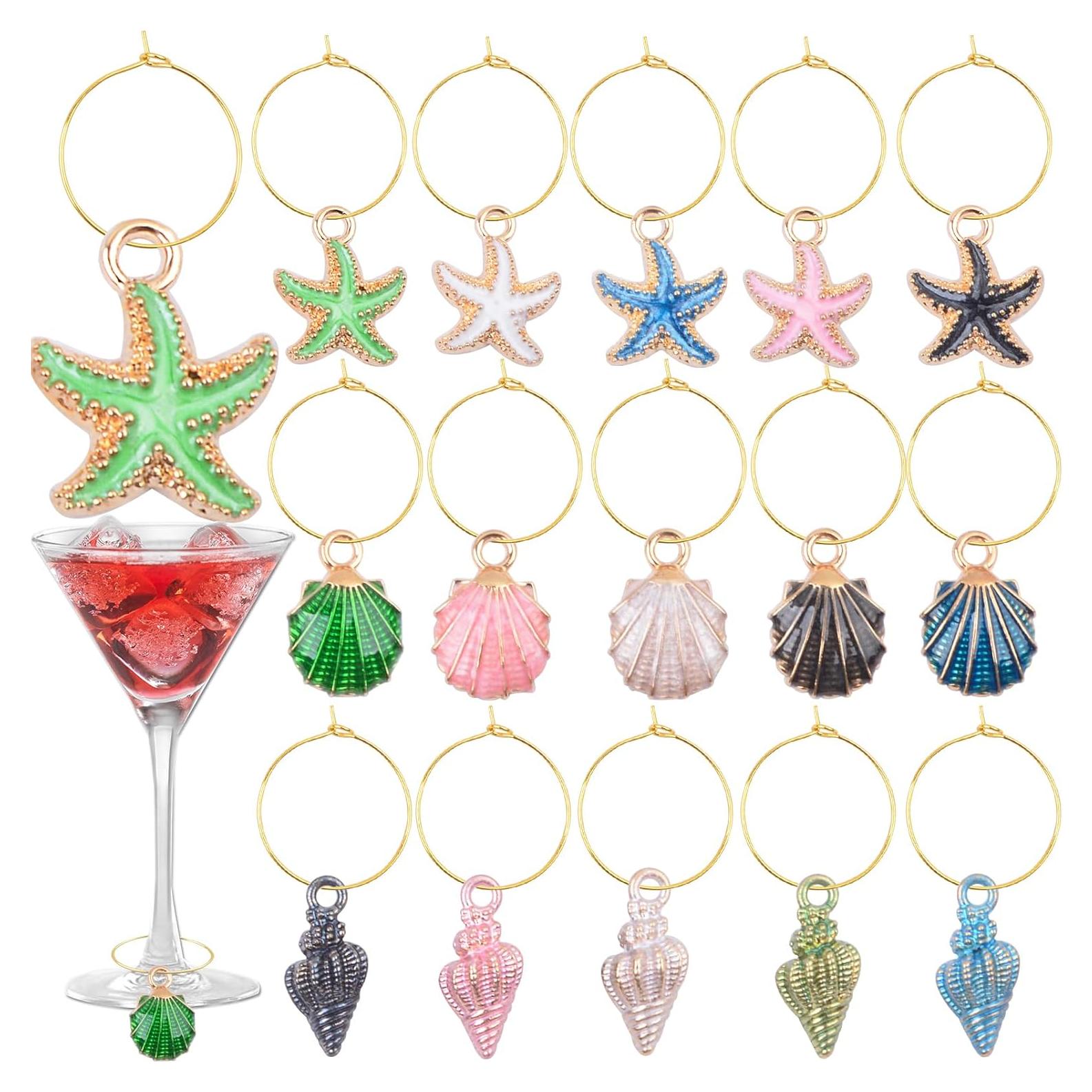 Anillos de Encanto para Copas de Vino AGNURCADE - 30 Piezas