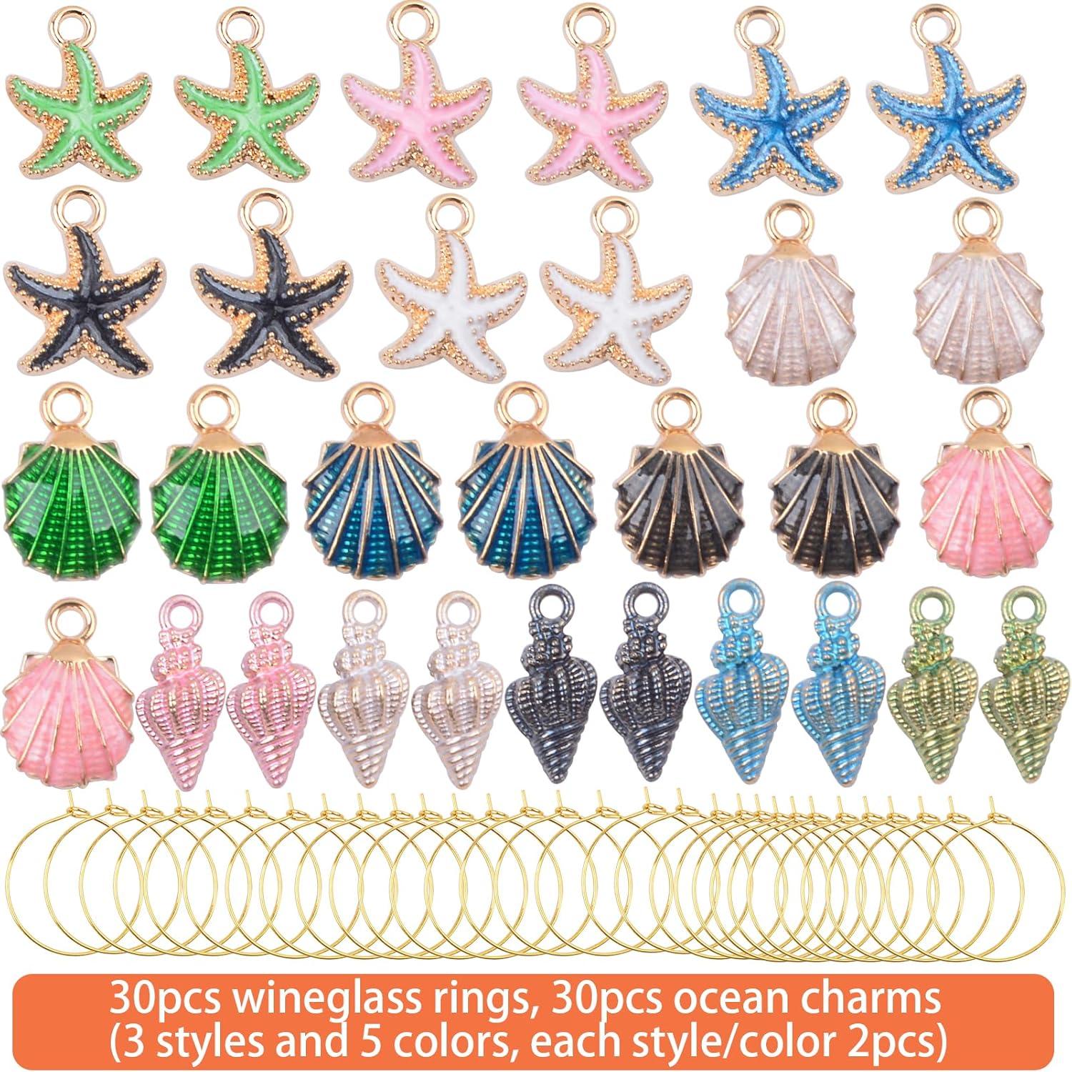 Anillos de Encanto para Copas de Vino AGNURCADE - 30 Piezas