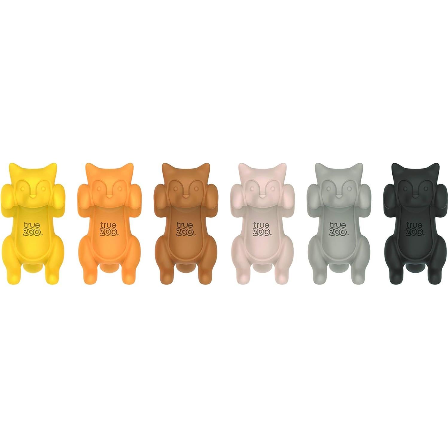 Encantos de Silicona para Bebidas TrueZoo - 6 Marcadores de Gato