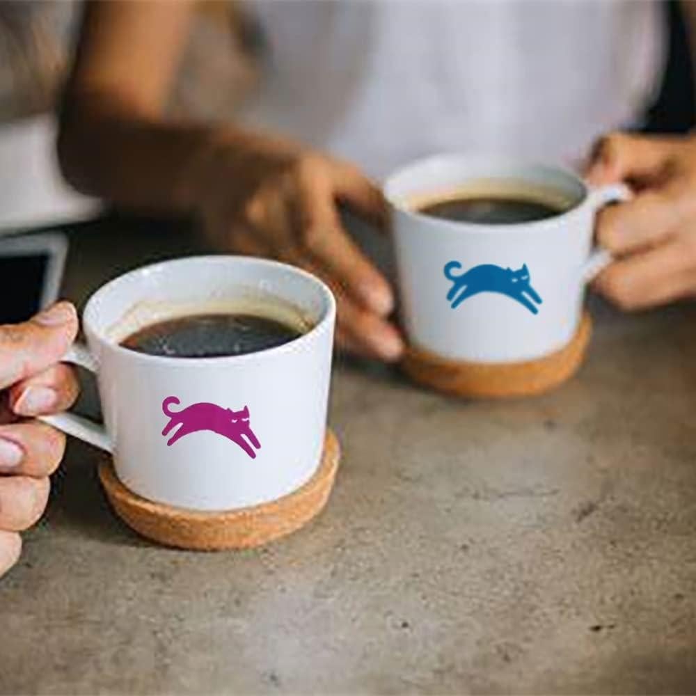 30 Marcadores de Copas de Vino Silicona Metulip - Labio, Bigote, Gato