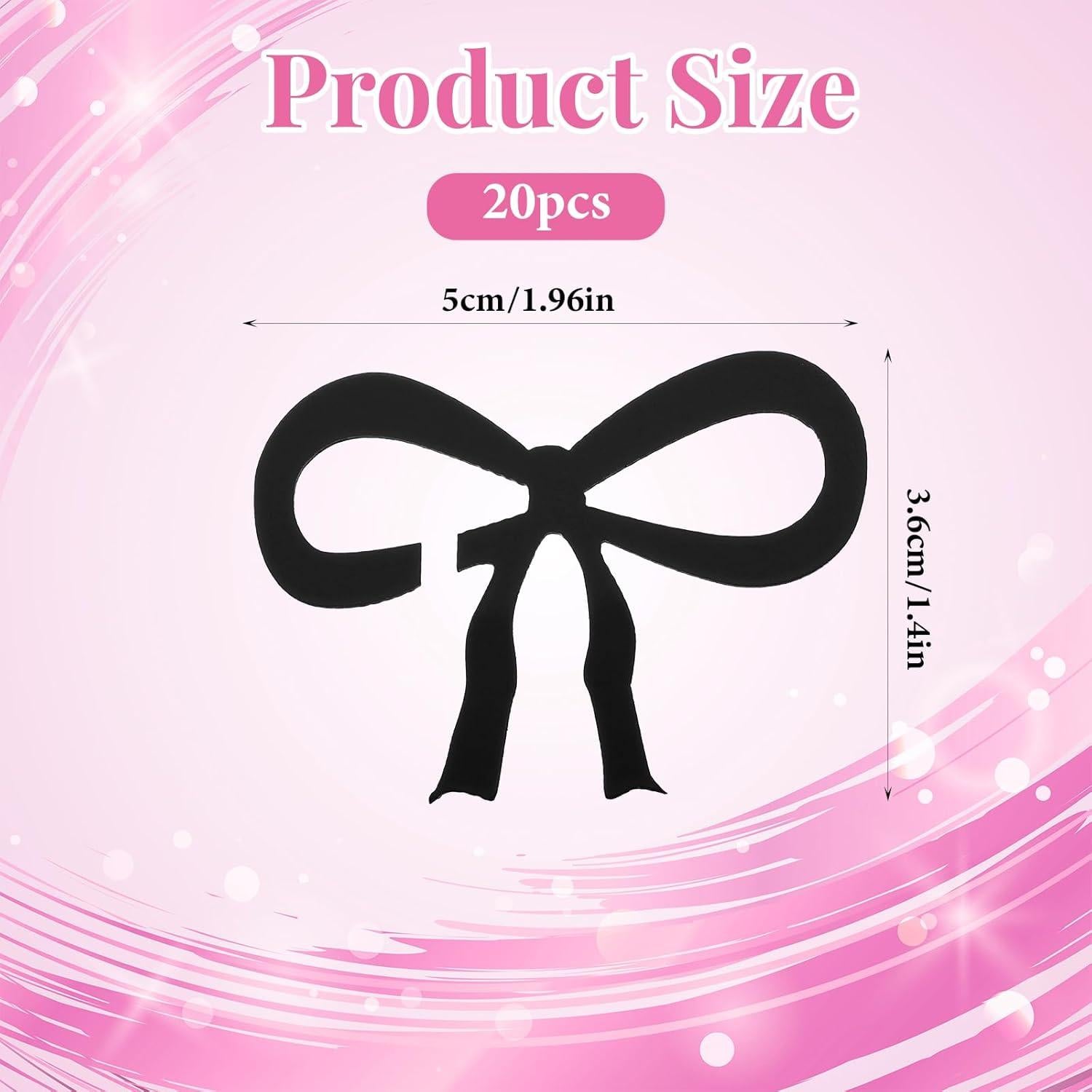 20 Marcadores de Vino HJZHII, Etiquetas Reutilizables Lazo Rosa