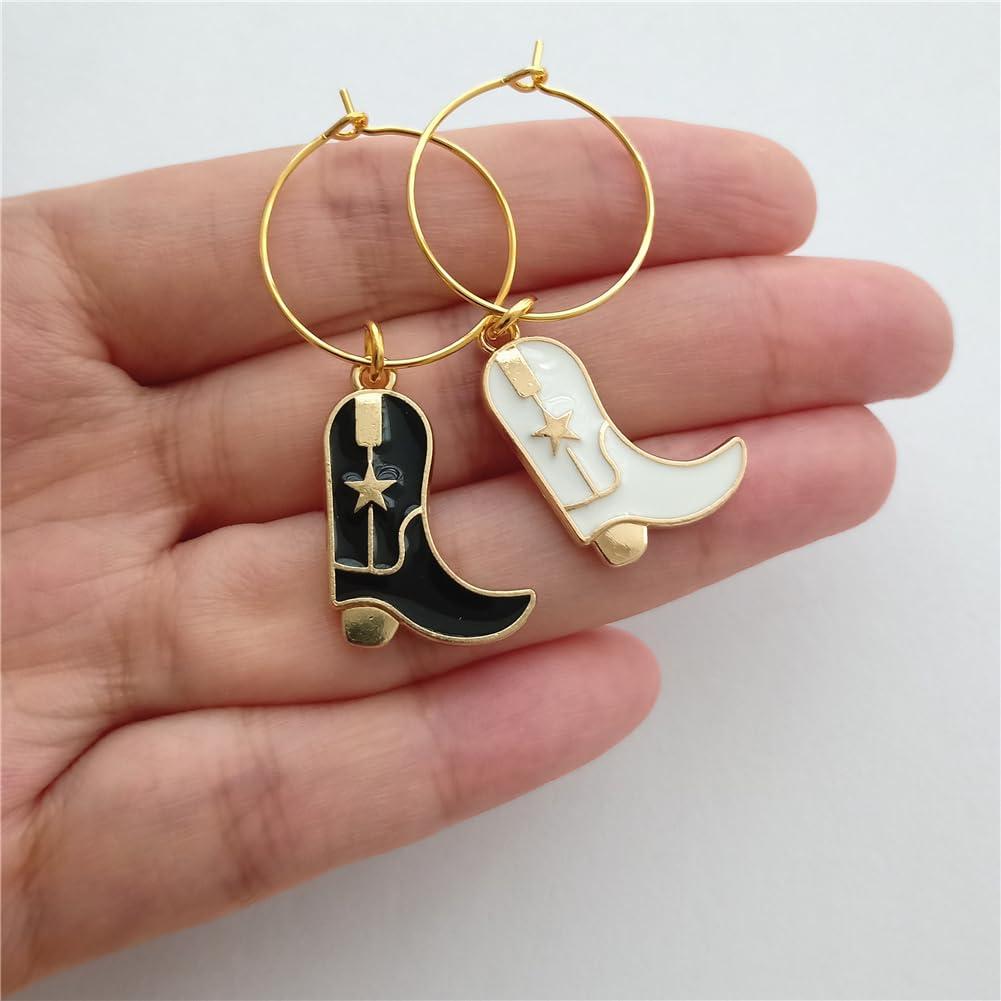 Set de 4 Marcadores de Vino Botas y Sombrero Aleación