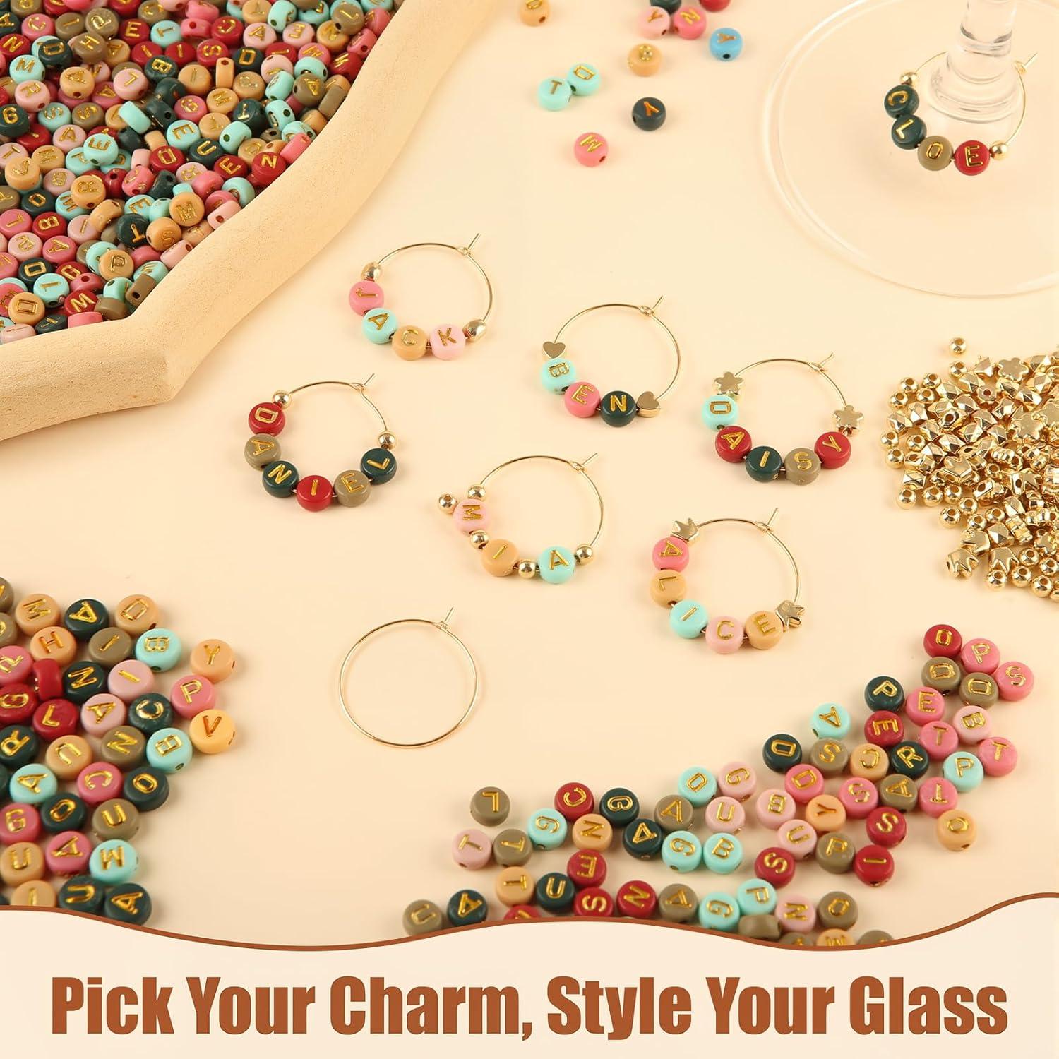 Kit de Encantos para Copas de Vino MOMOTONX - 1300 Cuentas