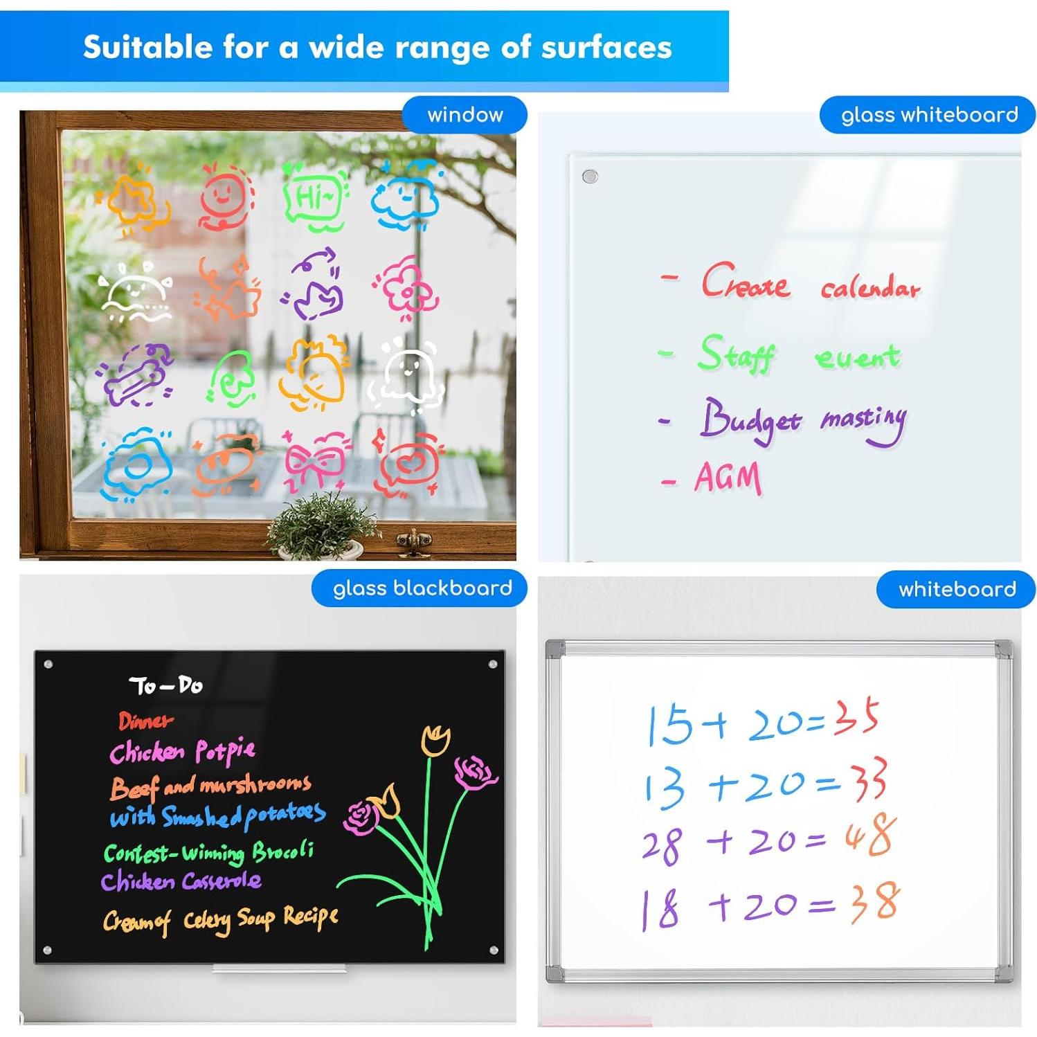 Marcadores Borrables Neón Maxtek 9 Colores Punta de Bala