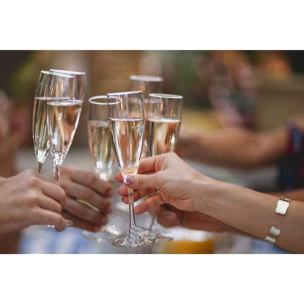 Set de 26 Marcadores de Copas de Vino Pride & Par con Letras Doradas