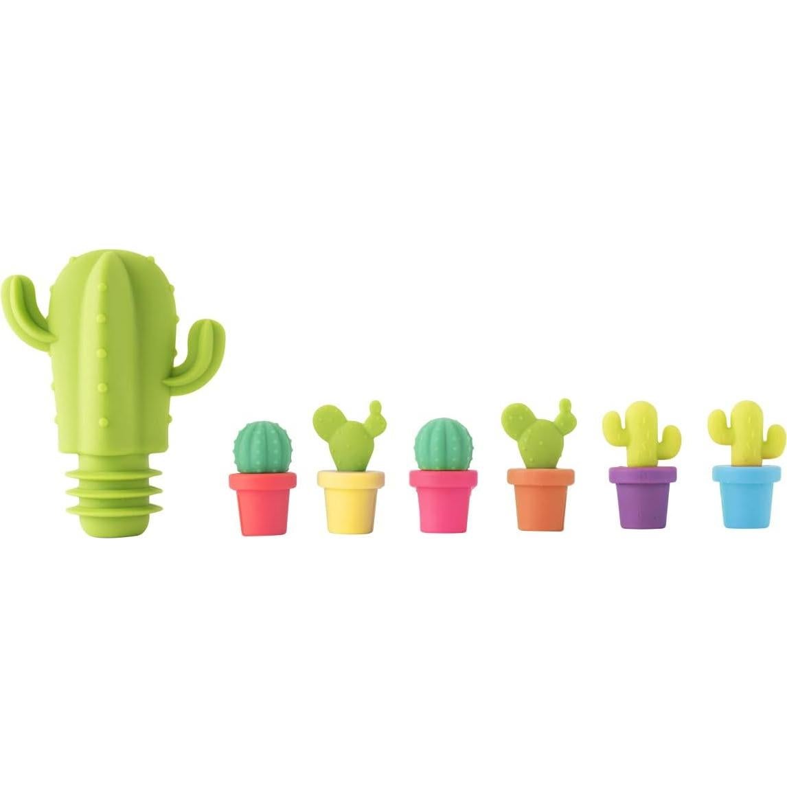 Set de Encantos de Silicona TrueZoo para Bebidas - 7 Piezas