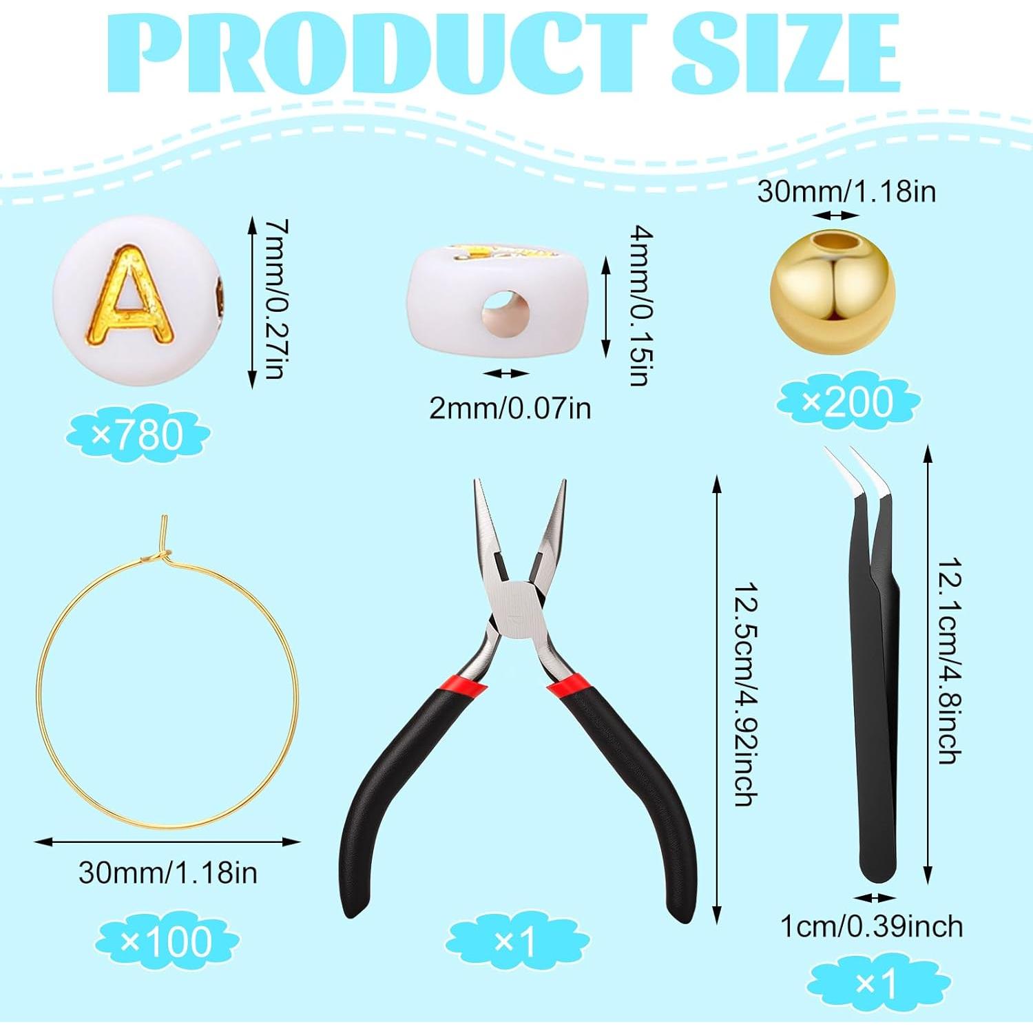 Kit de Encantos para Copas de Vino Hokoad - 100 Anillos y 780 Perlas