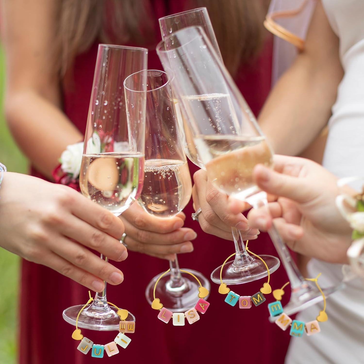 Set de Encantos Personalizados para Copas de Vino Outus 500 Letras