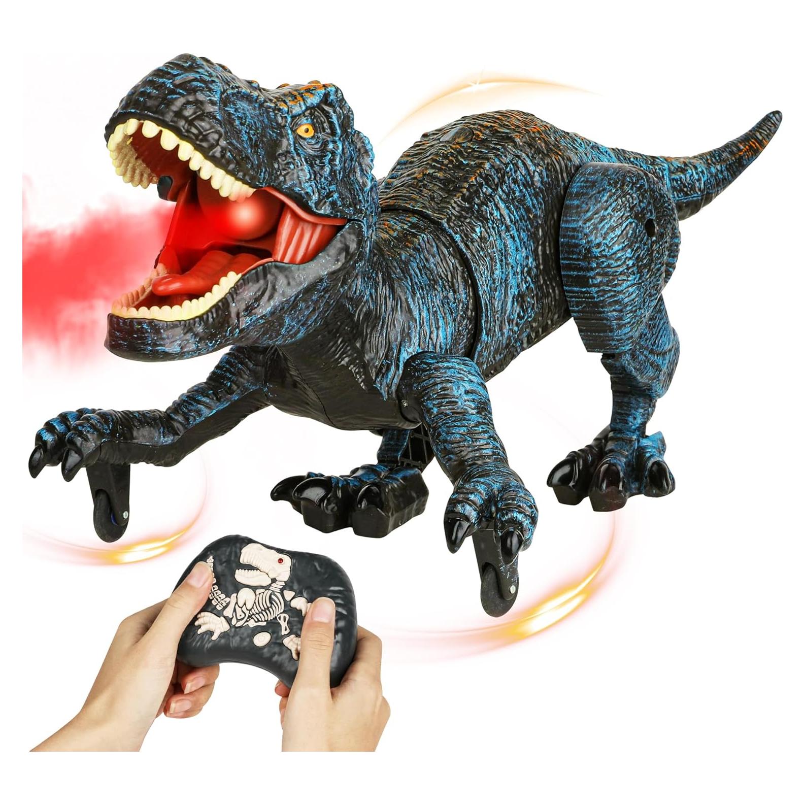 Dinosaurio Robot Control Remoto Flybakiz Azul 27.5cm