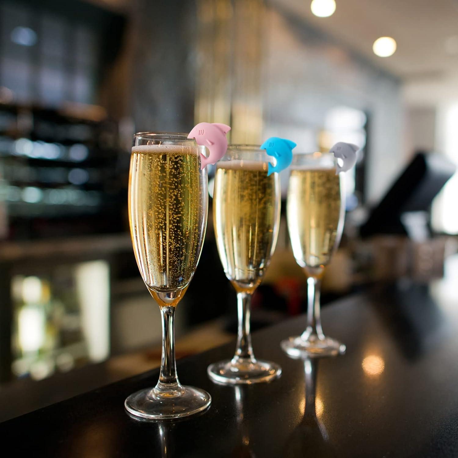 Marcadores de Vino PAGOW 18 Piezas Silicona Colorida