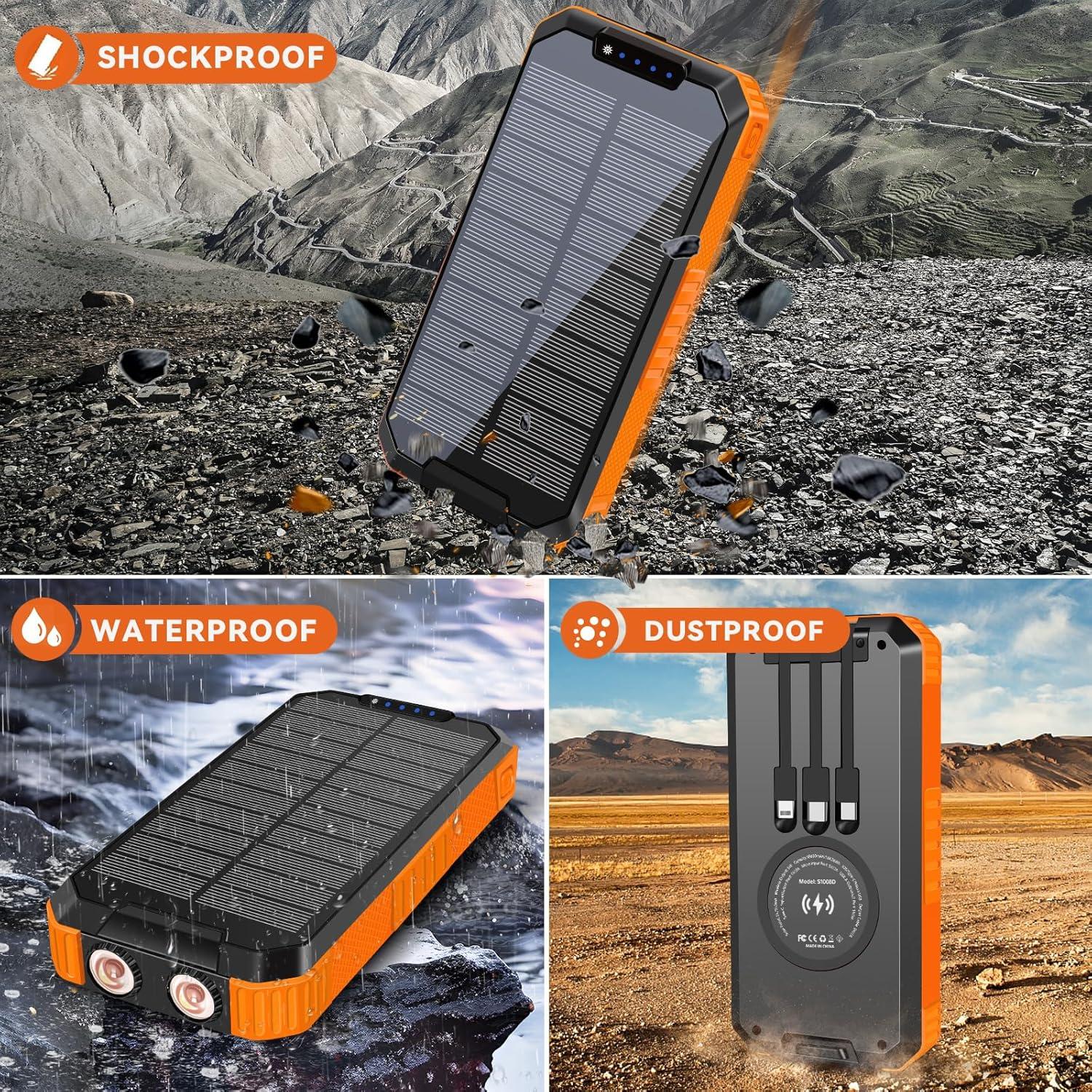 Banco de Energía Solar 49800mAh ShenZhen Carga Rápida 6 Salidas