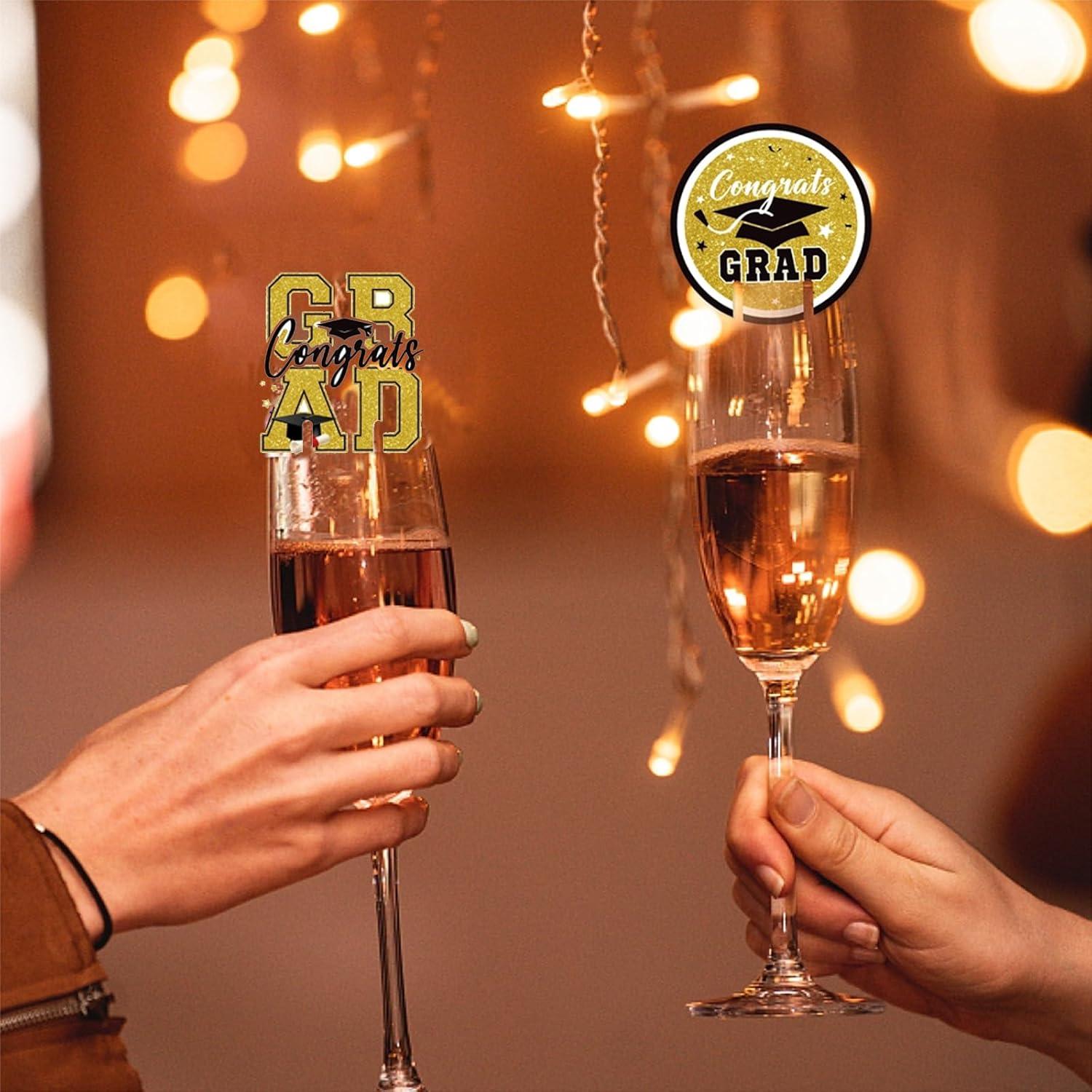 Charms Identificadores de Copas de Vino Graduación 50pcs