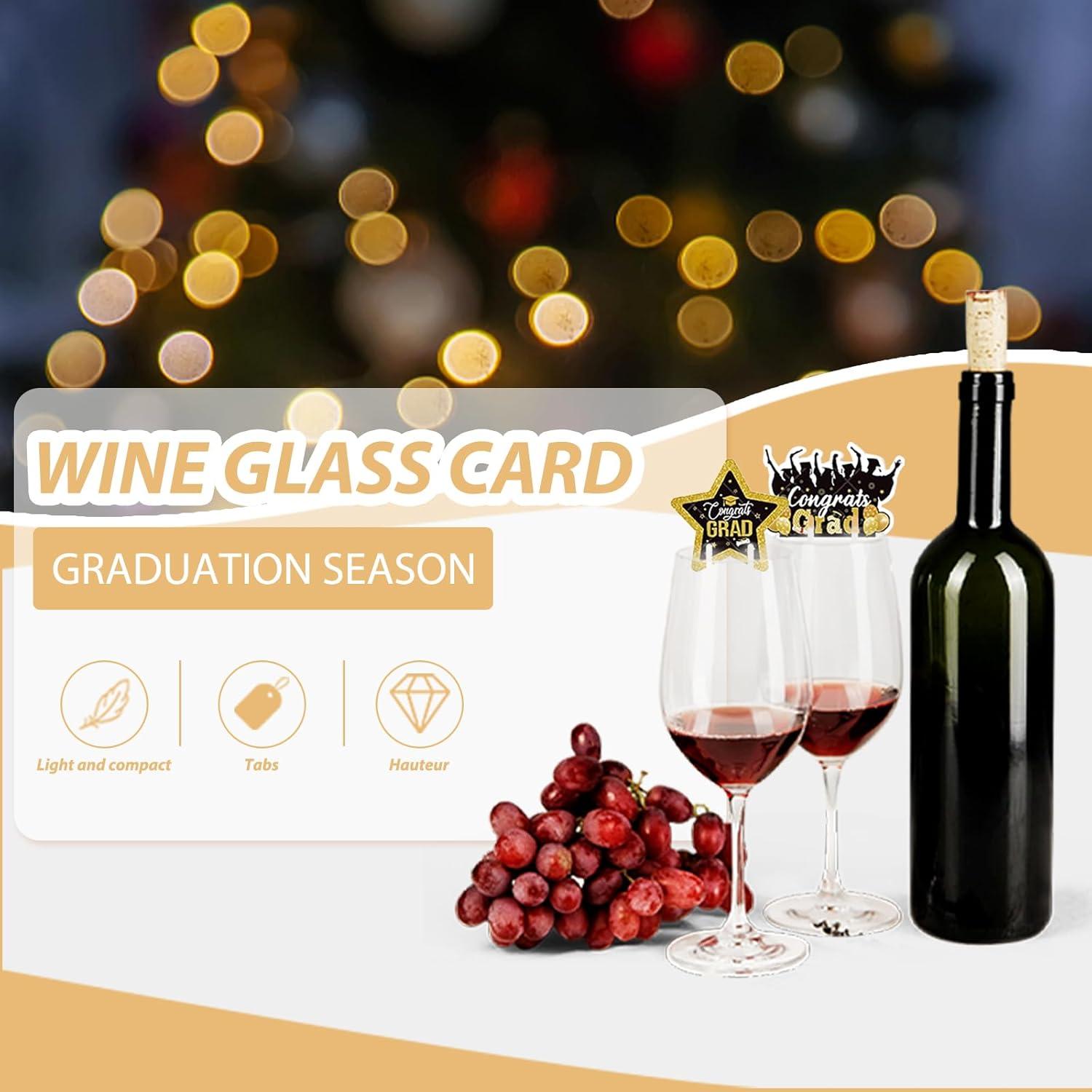 Charms Identificadores de Copas de Vino Graduación 50pcs