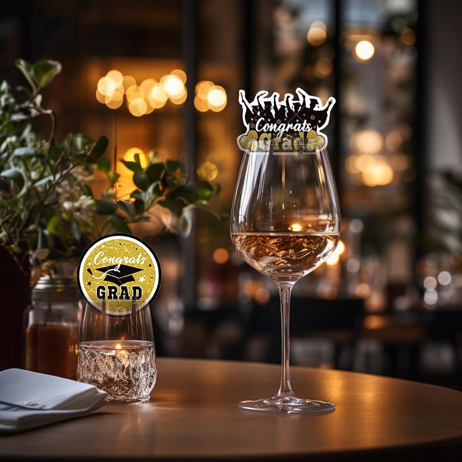 Charms Identificadores de Copas de Vino Graduación 50pcs