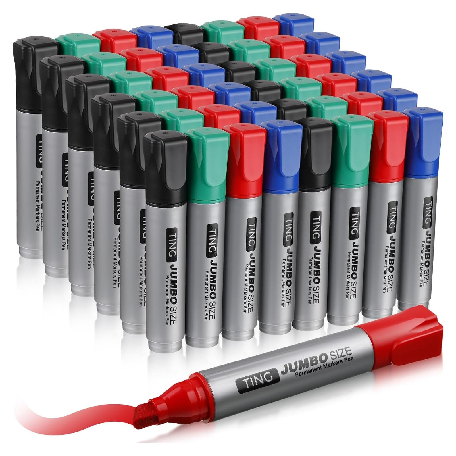 Juego de 48 Marcadores Permanentes Jumbo Cholemy - Colores Vivos