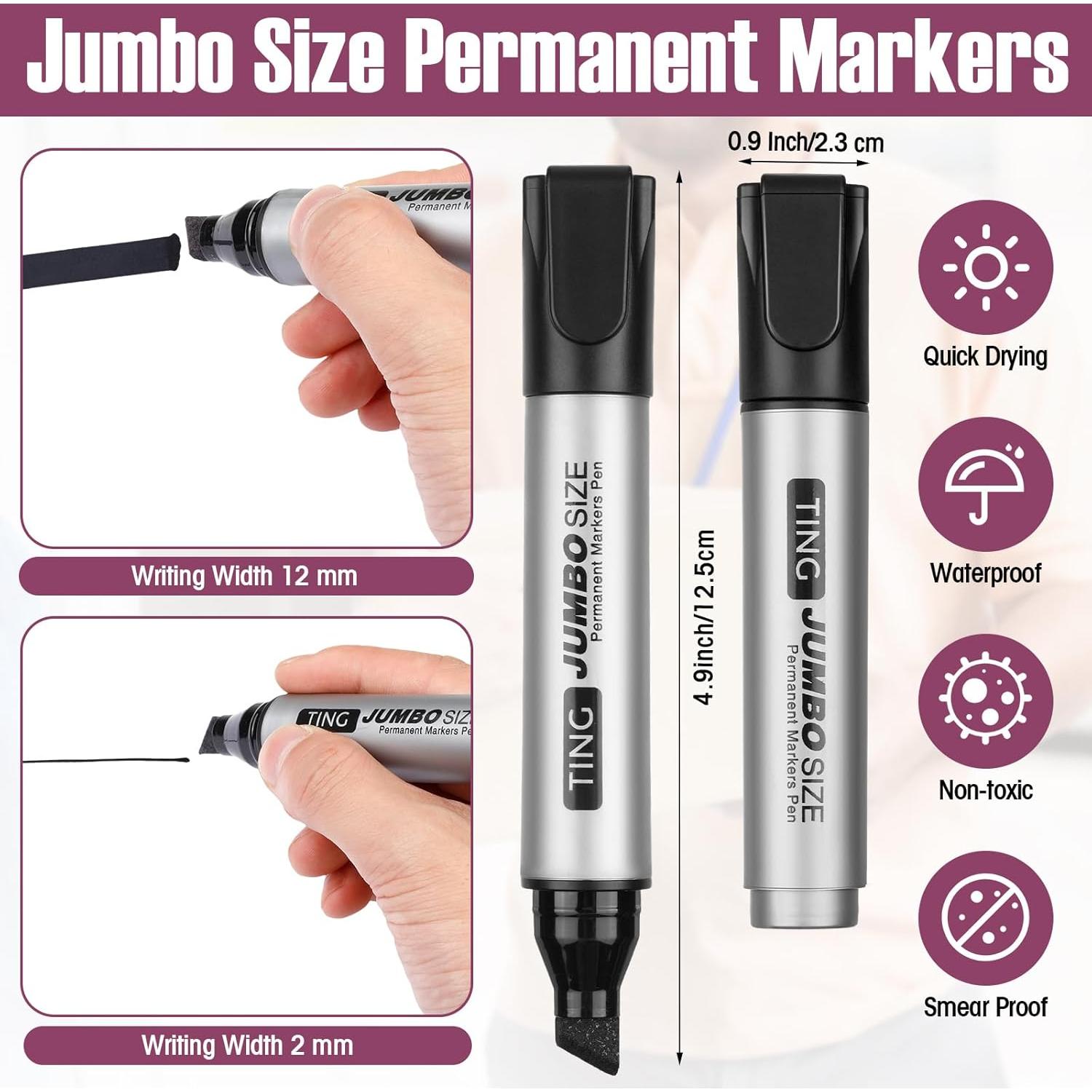 Juego de 48 Marcadores Permanentes Jumbo Cholemy - Colores Vivos