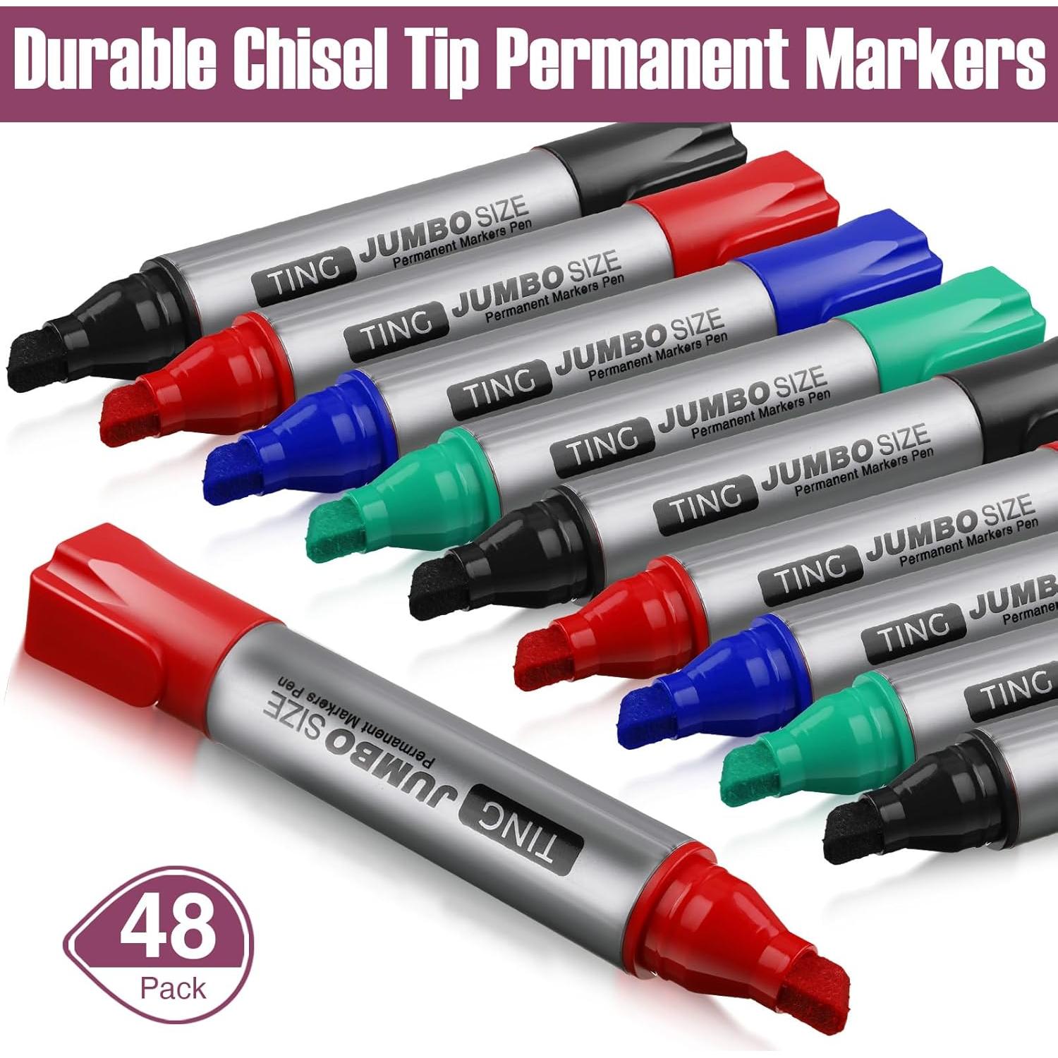 Juego de 48 Marcadores Permanentes Jumbo Cholemy - Colores Vivos