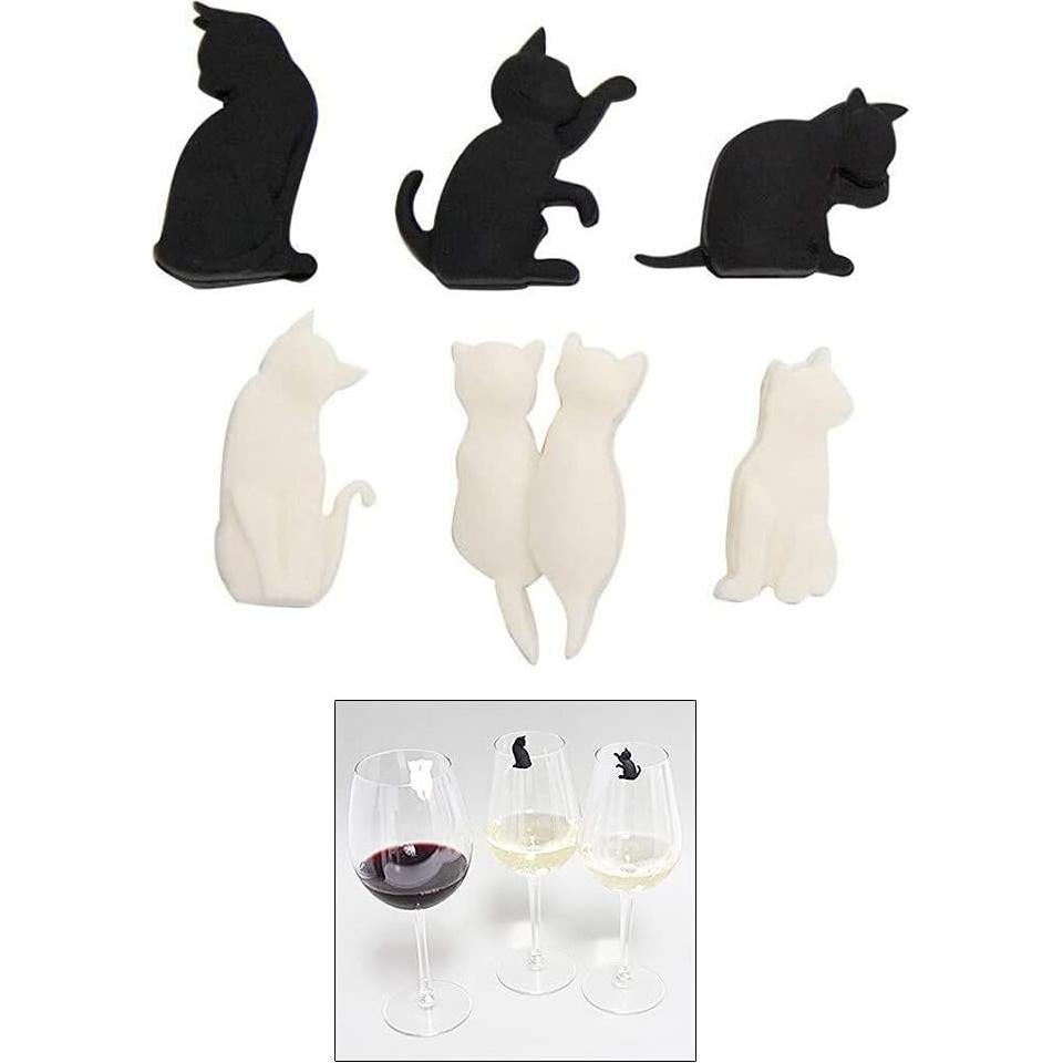 Conjunto de 6 Marcadores de Vino A FEI de Silicona