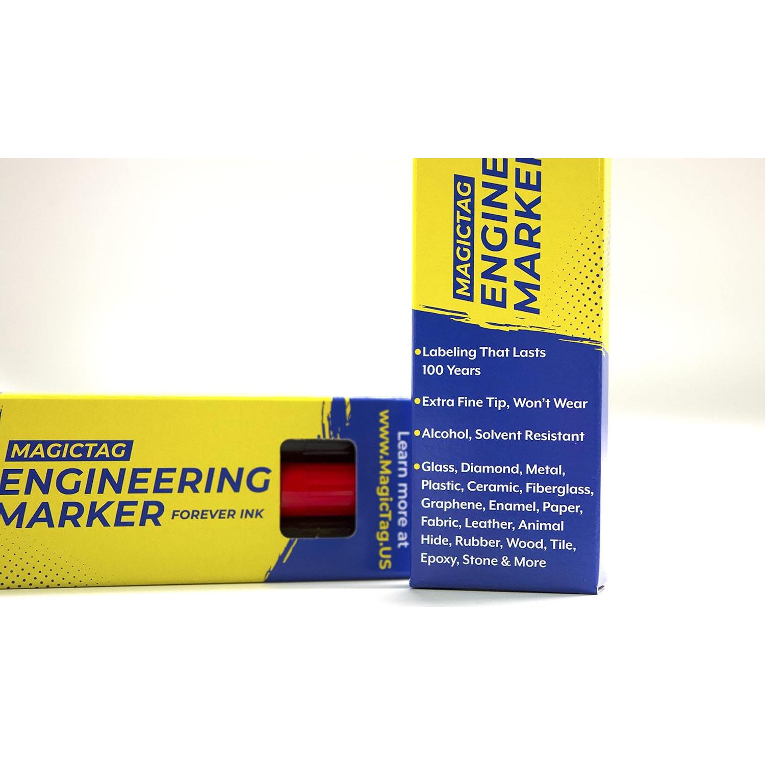 Marcadores Resistentes al Alcohol MAGIC TAG, Punta Fina, 3 Piezas