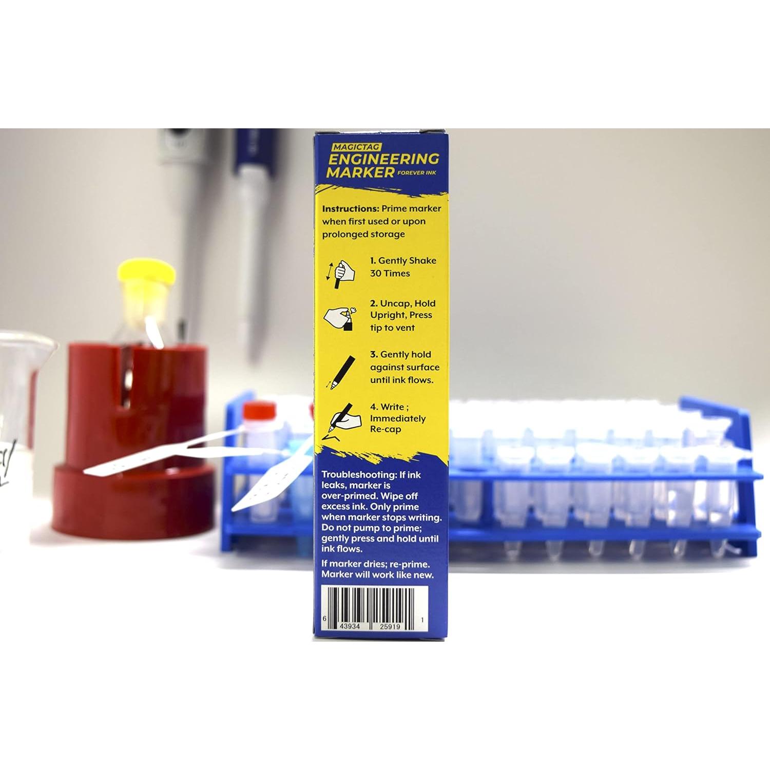 Marcadores Resistentes al Alcohol MAGIC TAG, Punta Fina, 3 Piezas